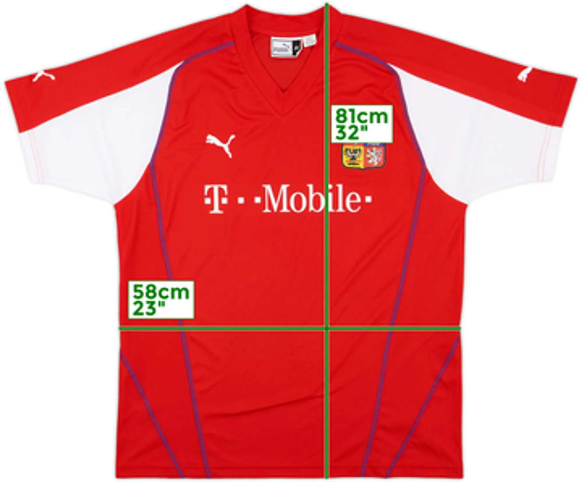 Puma Czech Republic Mens SS Home Shirt 2004