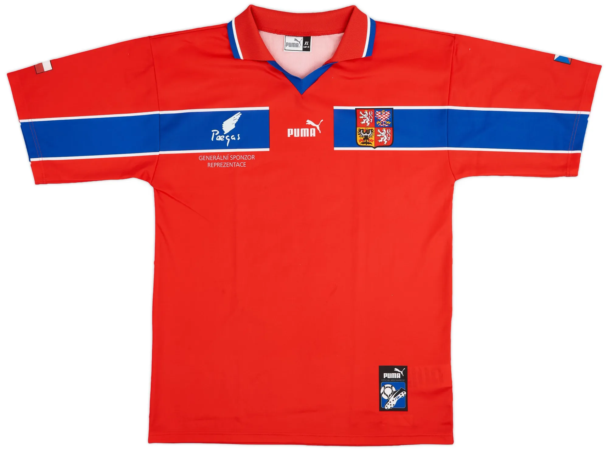Puma Czech Republic Mens SS Home Shirt 1998
