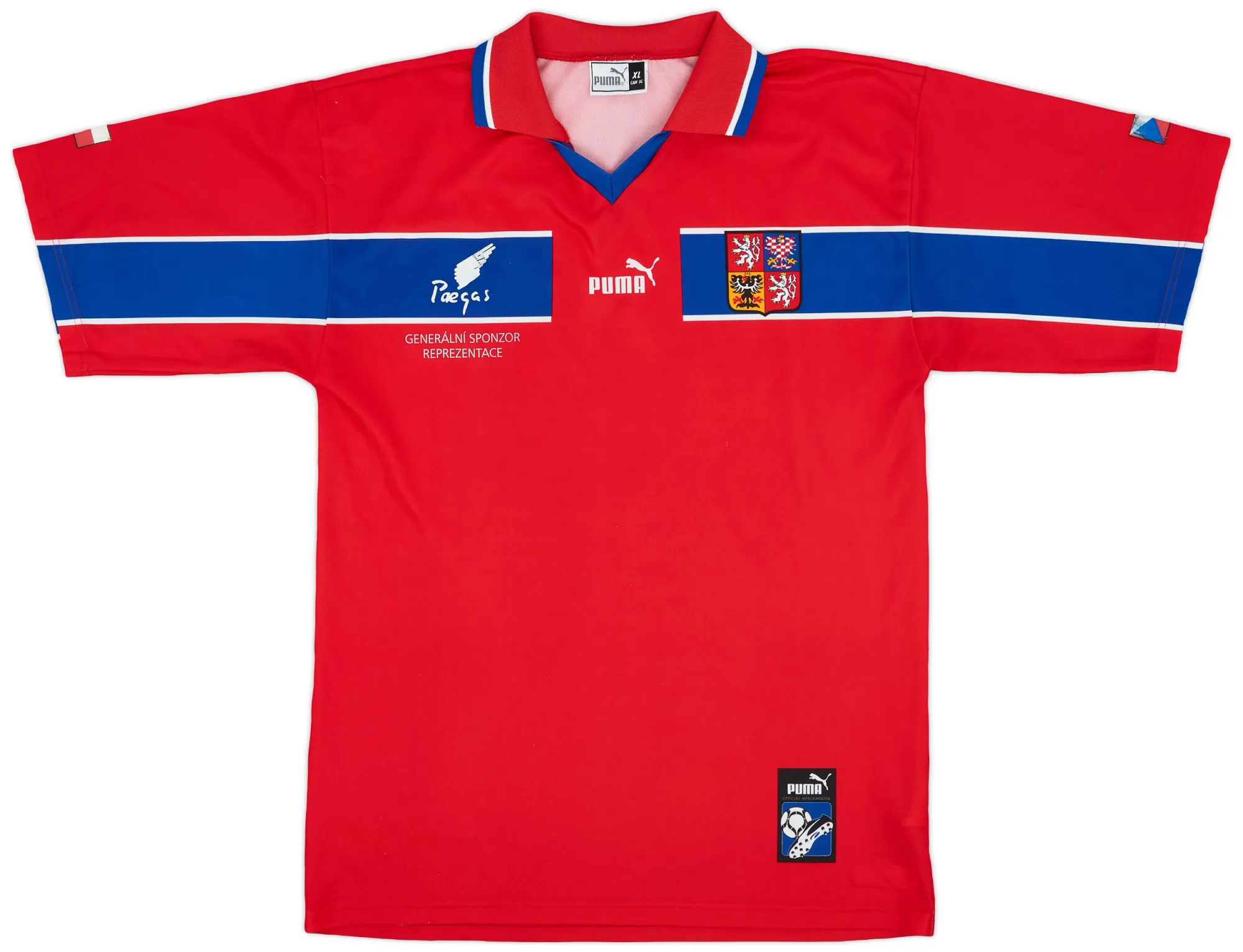 Puma Czech Republic Mens SS Home Shirt 1998