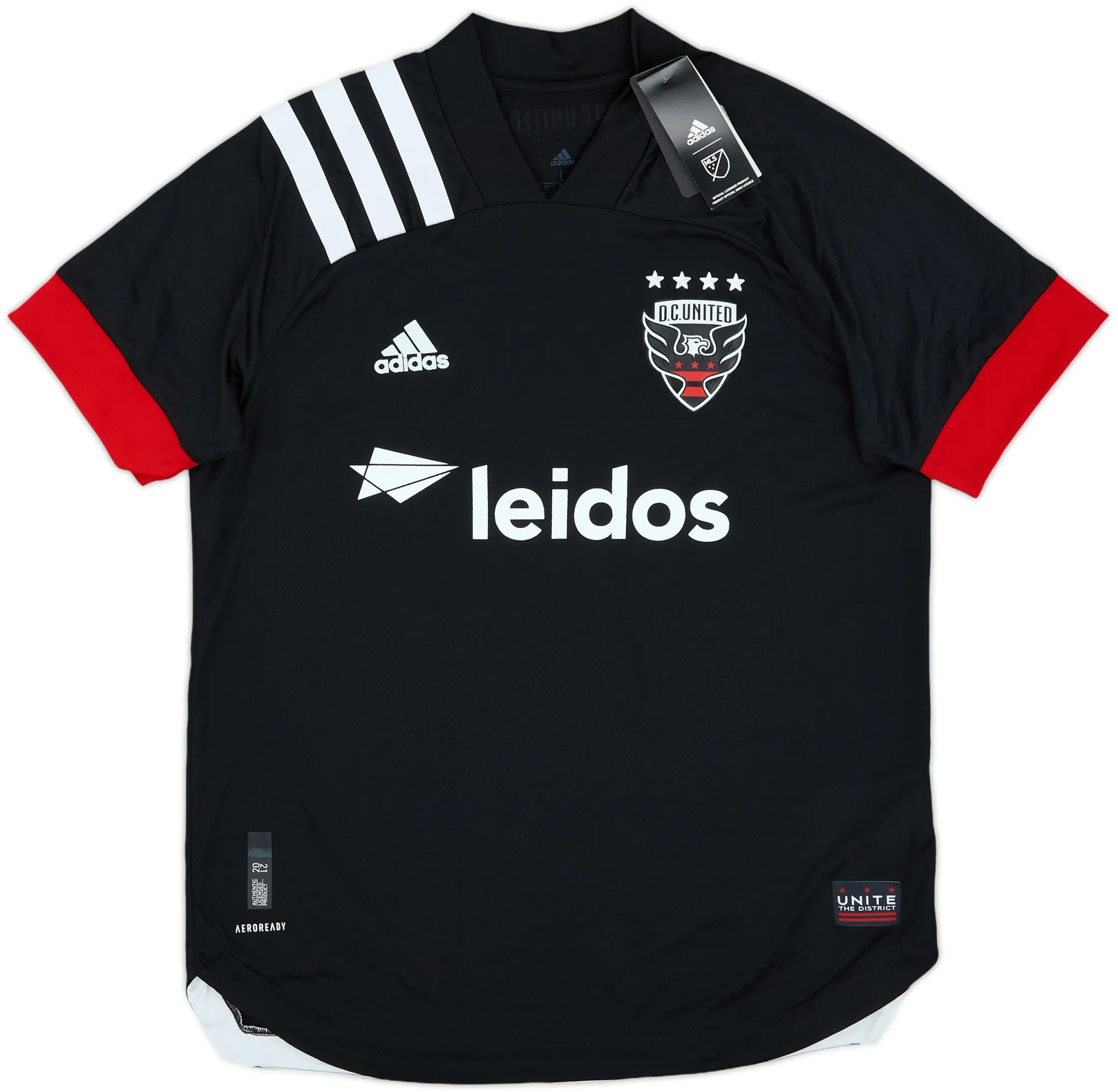 adidas DC United Mens SS Player Issue Home Shirt 2020