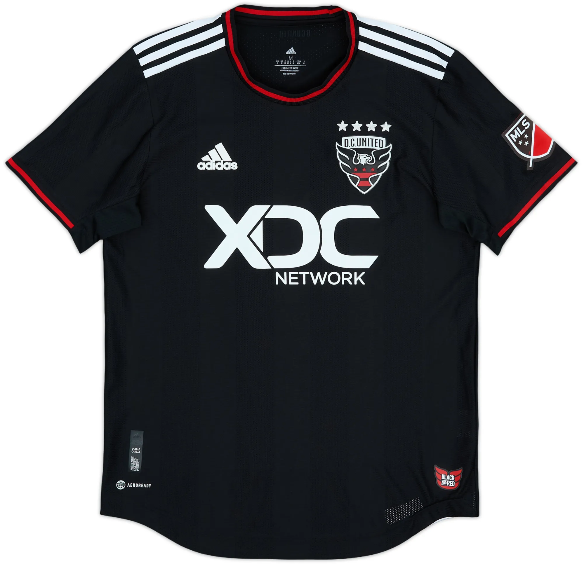 adidas DC United Mens SS Player Issue Home Shirt 2022