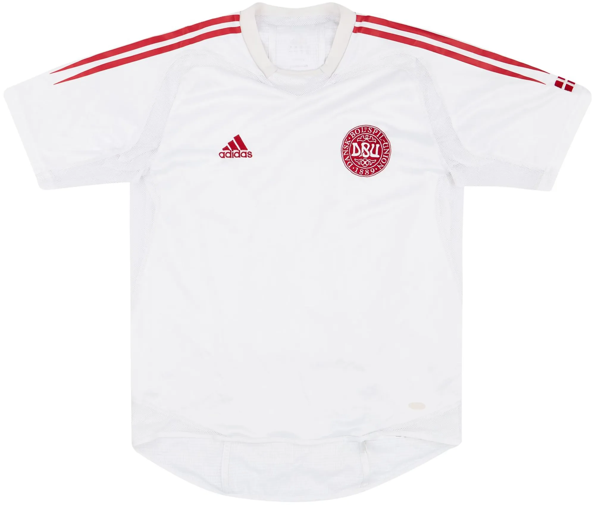 adidas Denmark Mens SS Player Issue Away Shirt 2004