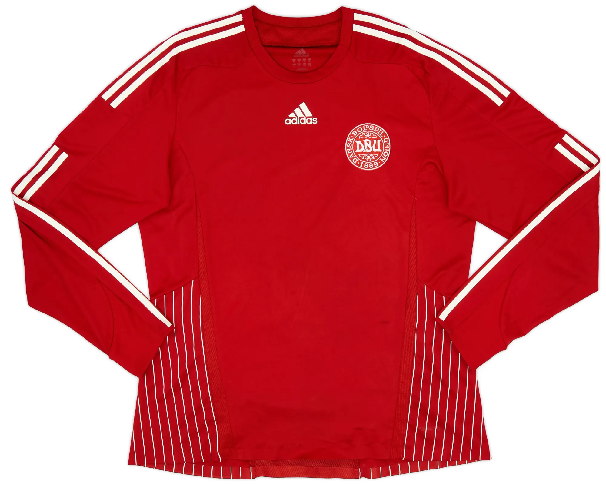 adidas Denmark Mens LS Player Issue Home Shirt 2007
