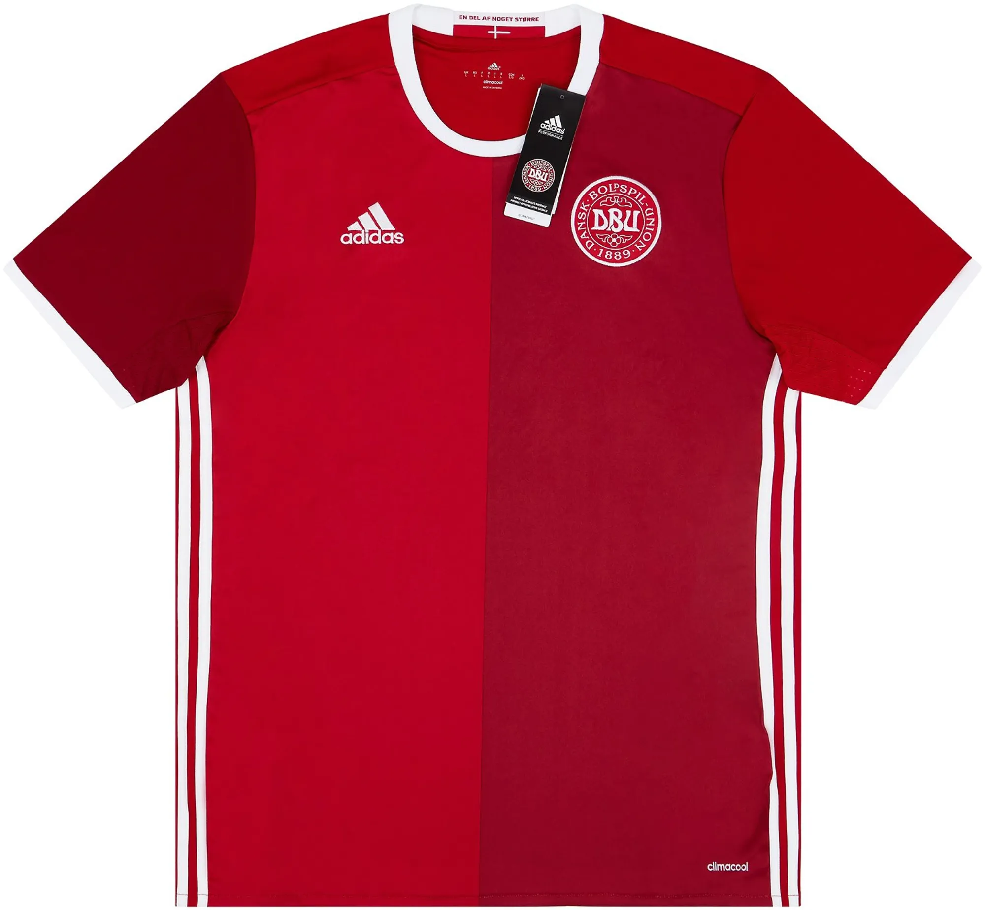adidas Denmark Mens SS Home Shirt 2015