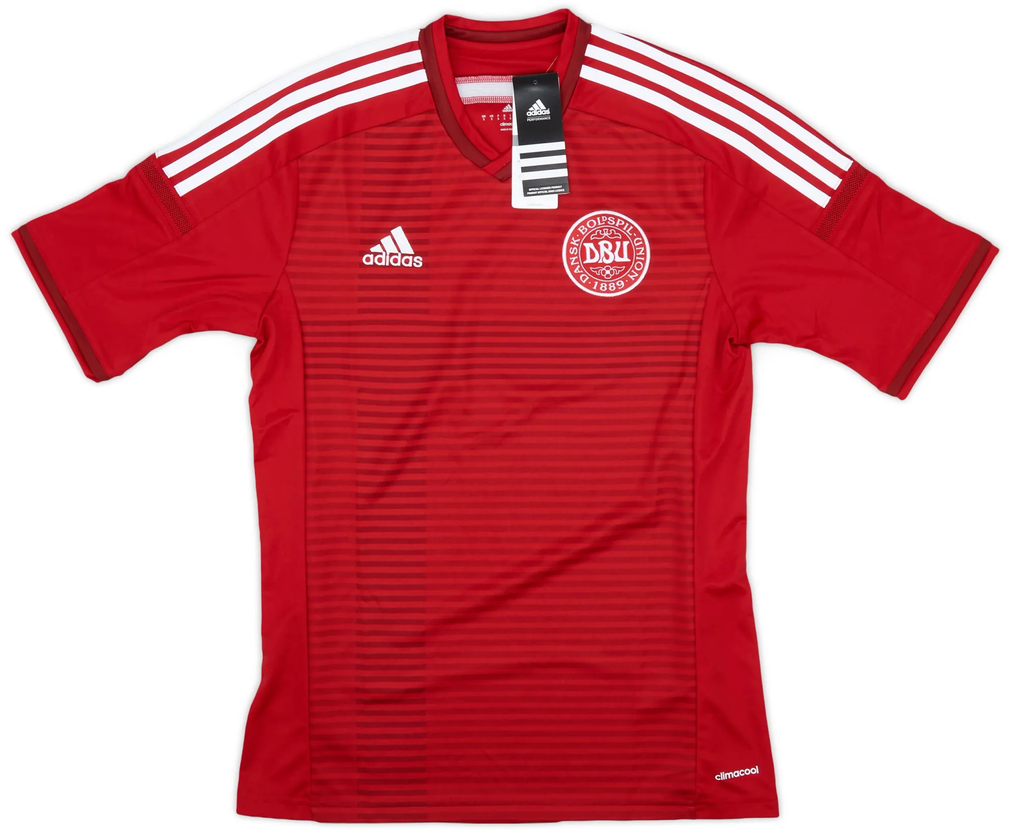 adidas Denmark Mens SS Home Shirt 2014