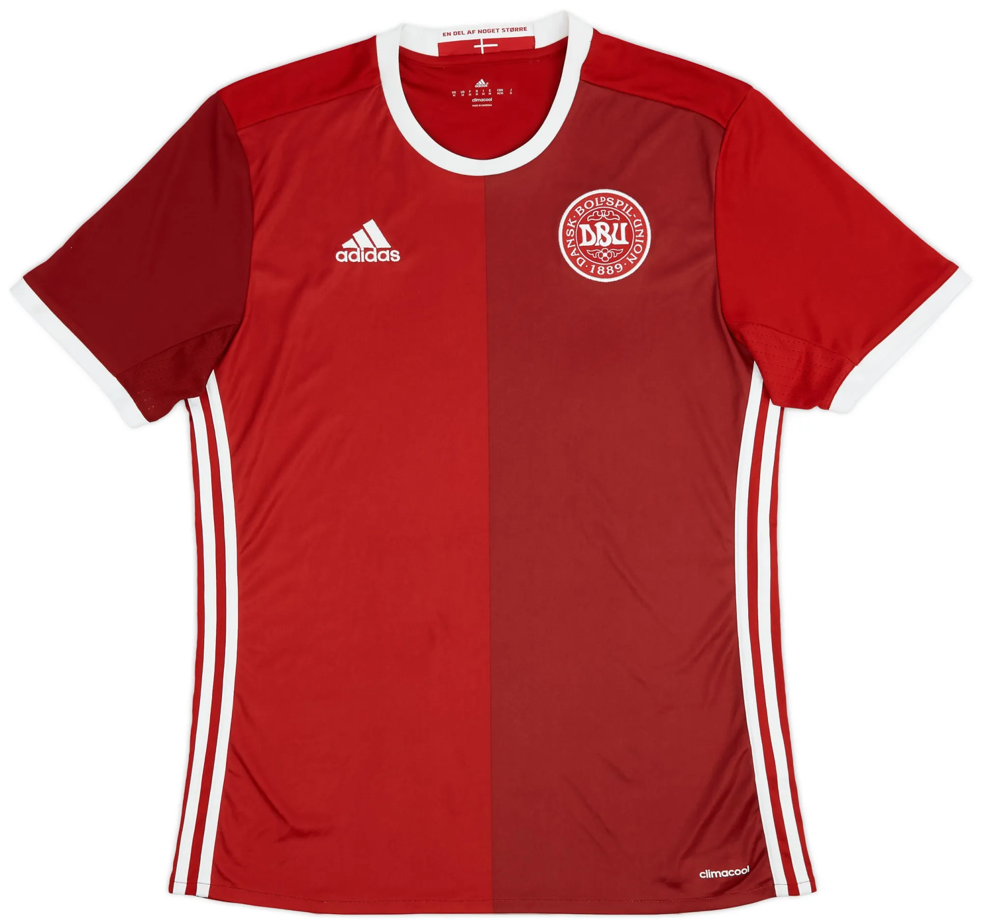 adidas Denmark Mens SS Home Shirt 2015