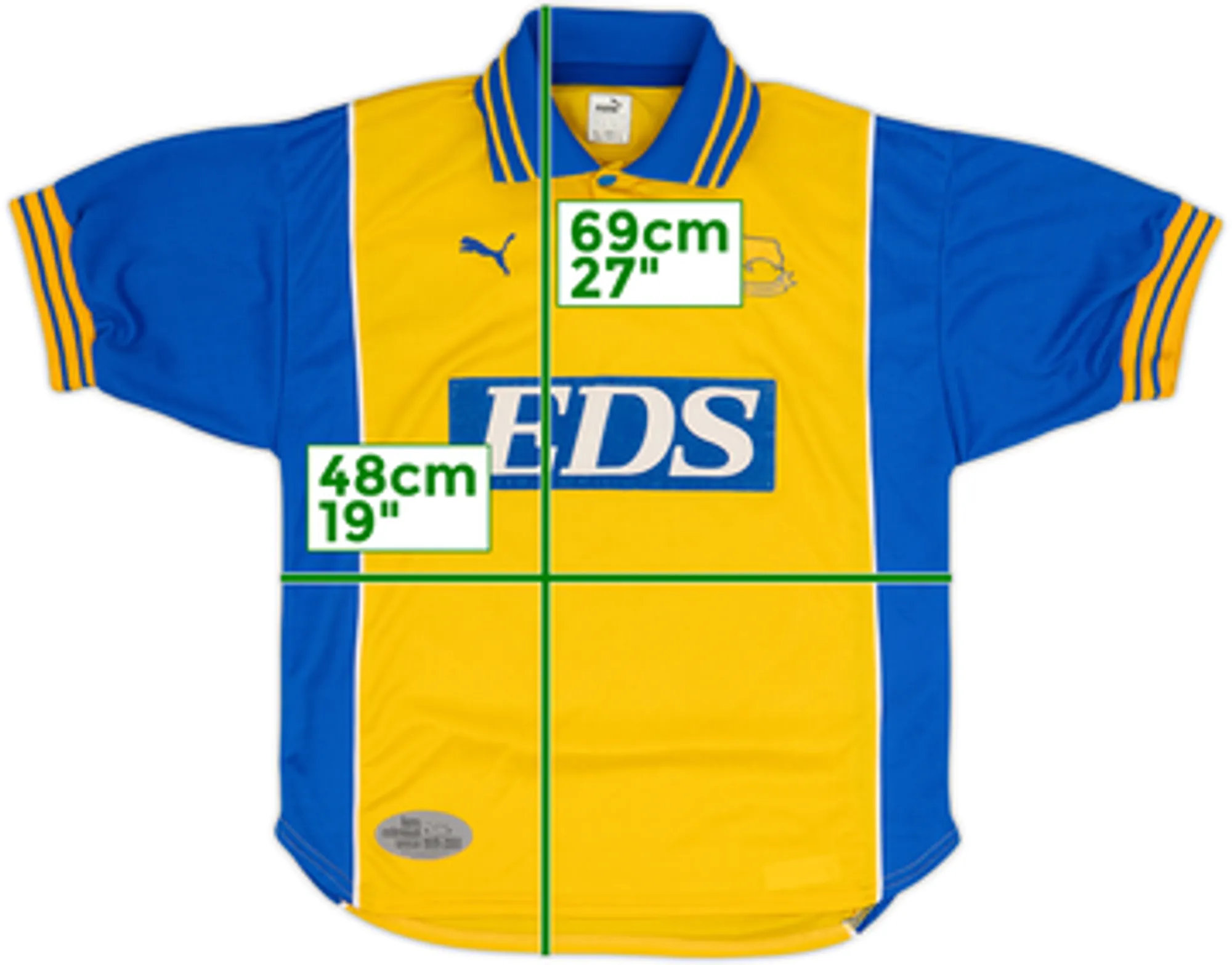 Puma Derby County Boys SS Away Shirt 1999/01