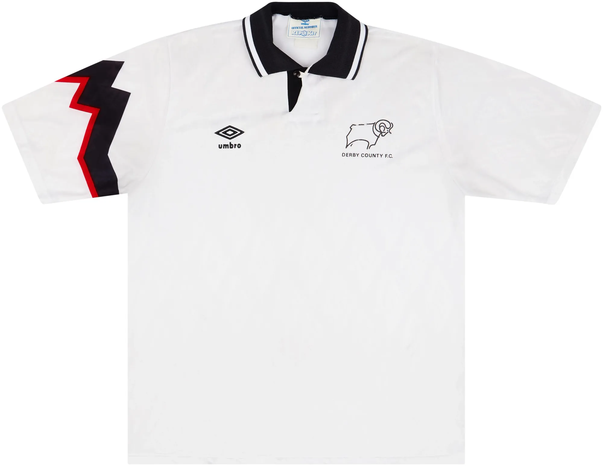 Umbro Derby County Mens SS Home Shirt 1991/93
