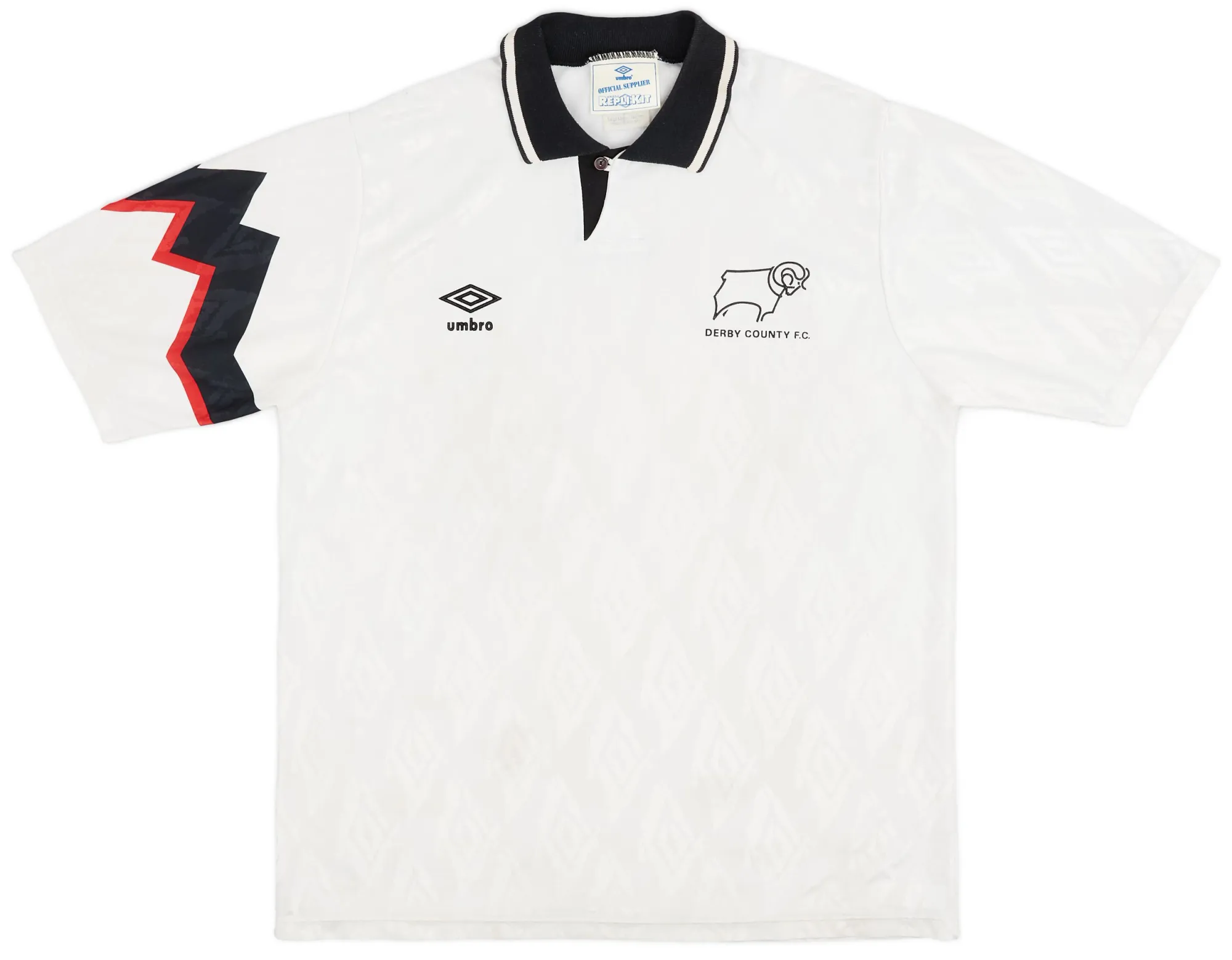 Umbro Derby County Mens SS Home Shirt 1991/93