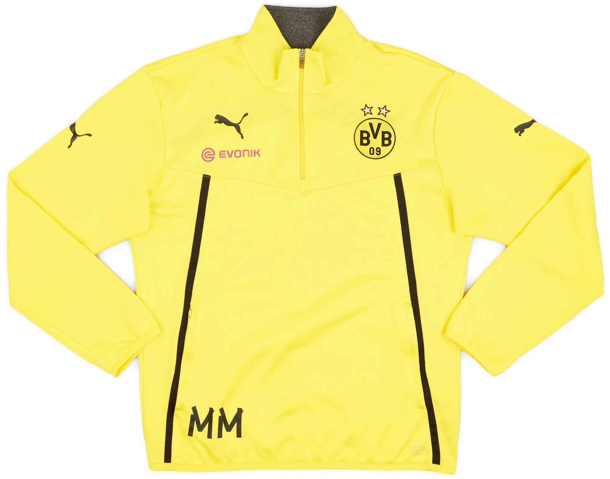 2013-14 Borussia Dortmund Staff Issue Puma 1/4 Zip Track Jacket - 7/10 - (M)