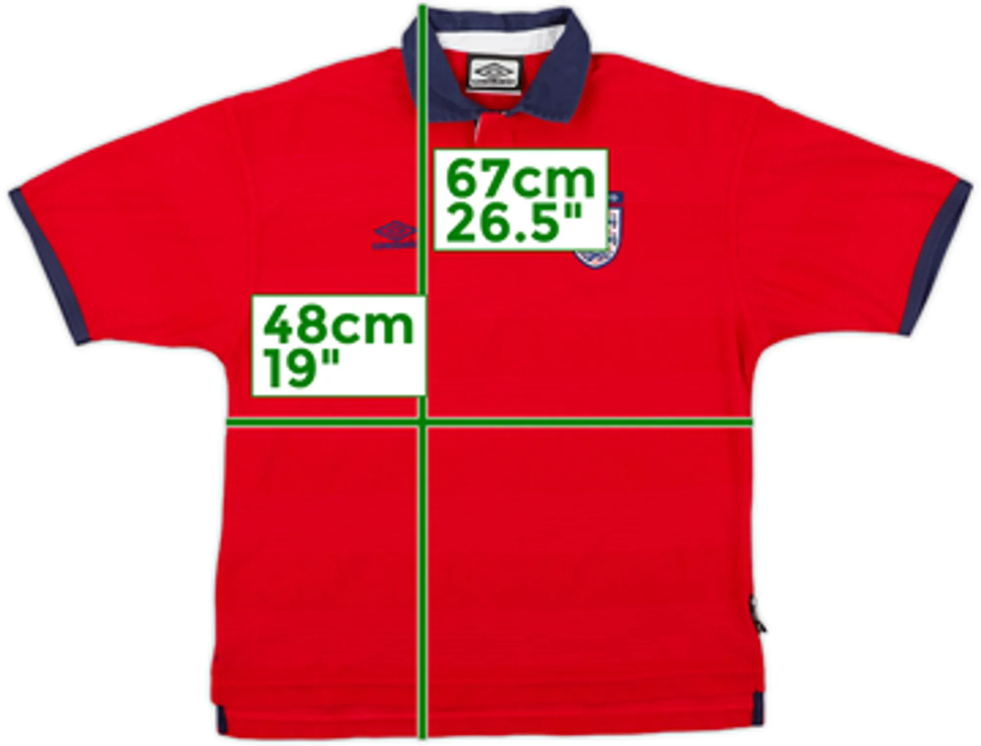 Umbro England Boys SS Away Shirt 1999