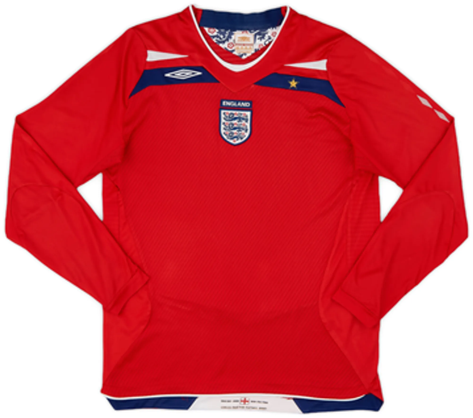 Umbro England Boys LS Away Shirt 2008