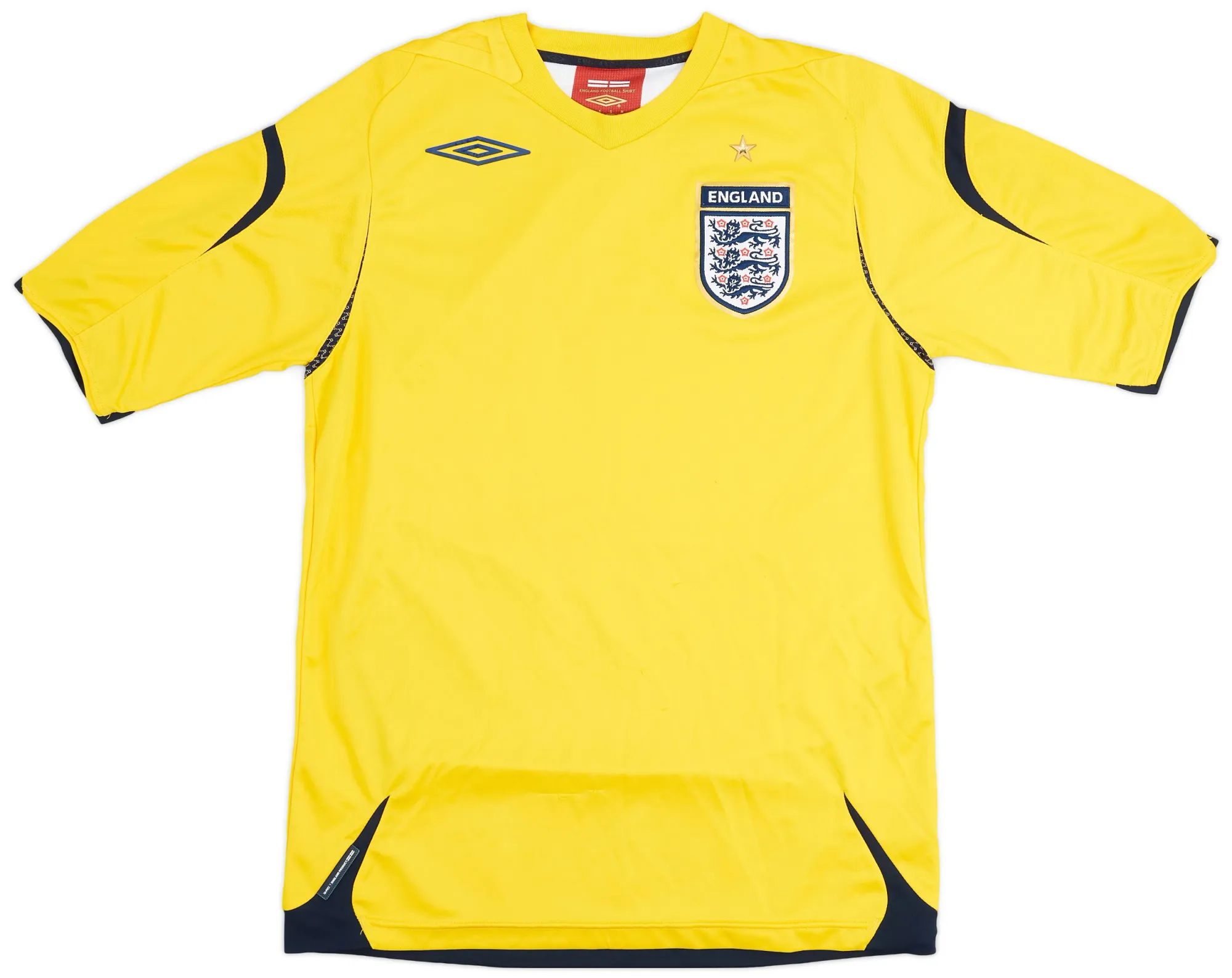 Umbro England Mens SS Goalkeeper Home Shirt 2006