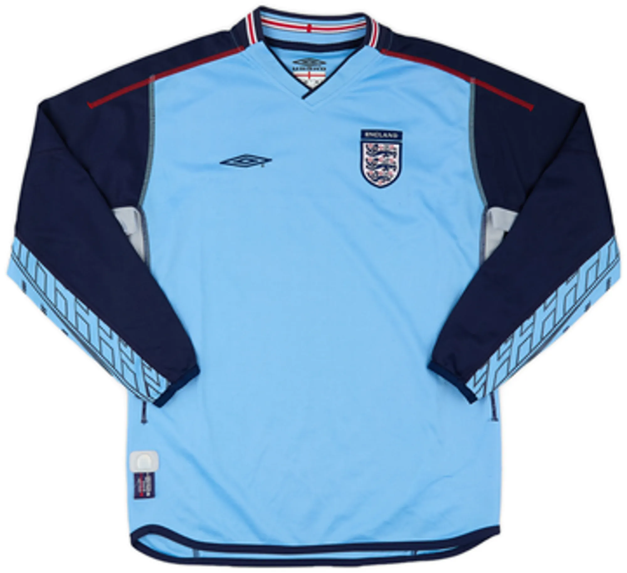 Umbro England Boys LS Goalkeeper Home Shirt 2002