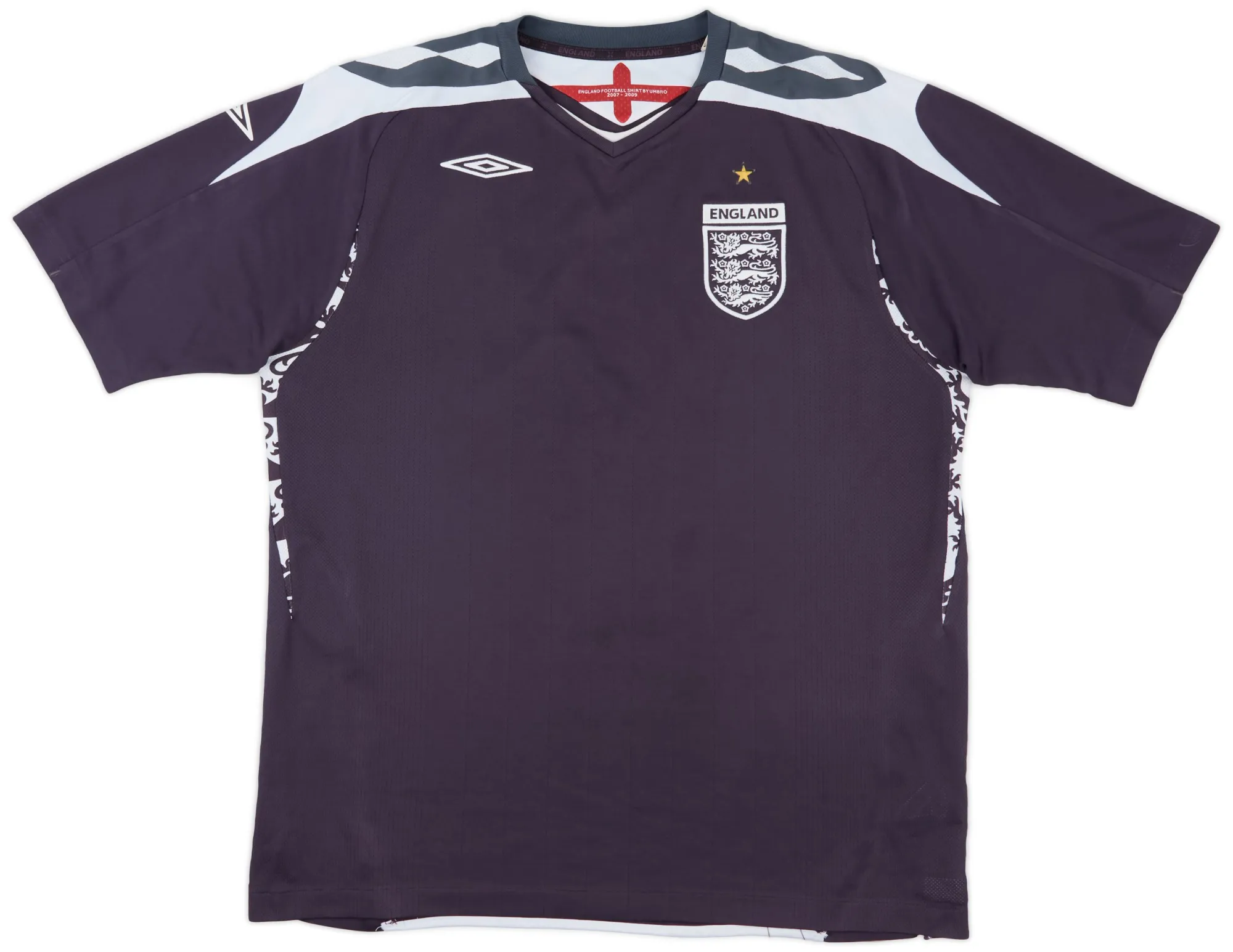 Umbro England Mens SS Goalkeeper Home Shirt 2008