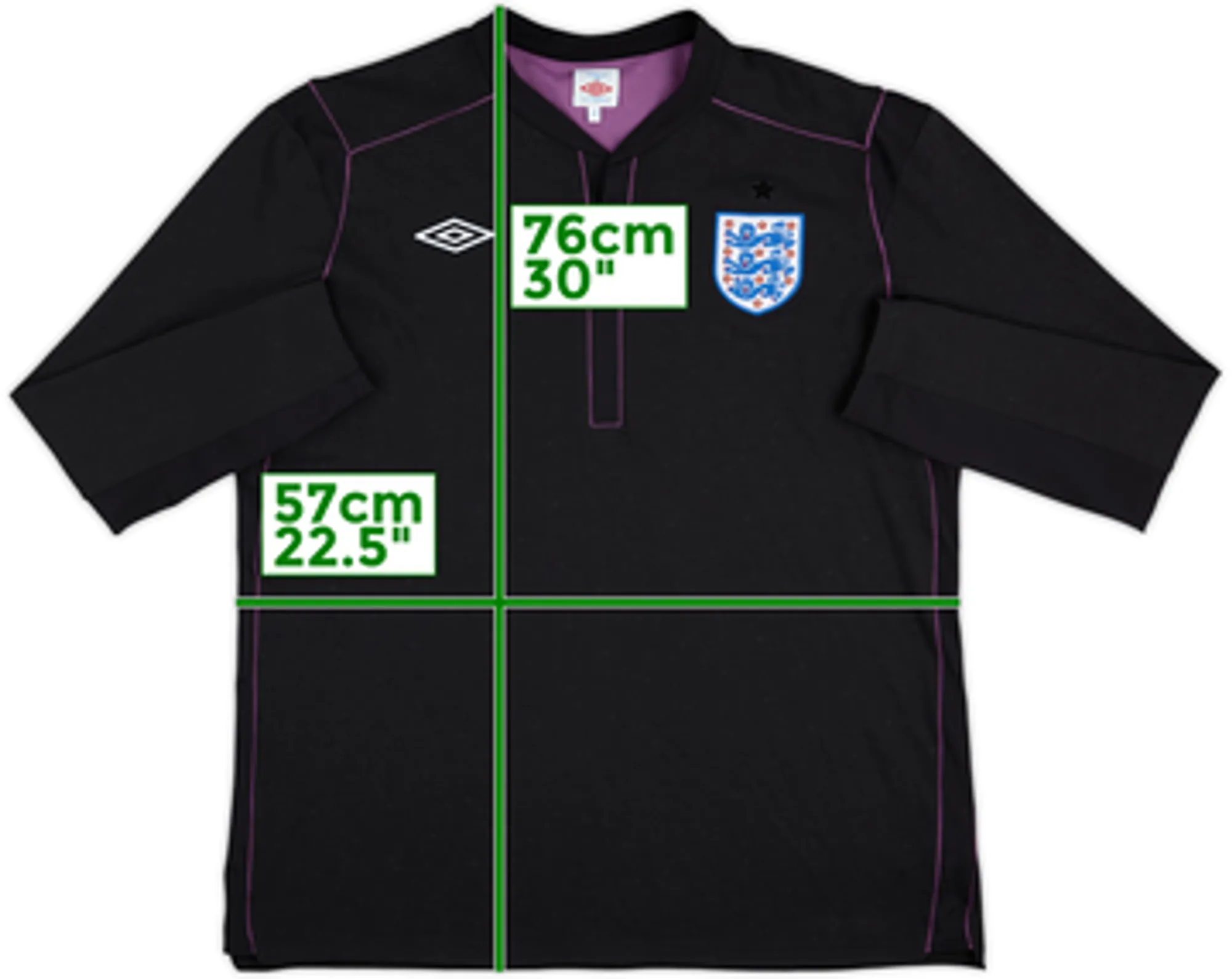 Umbro England Mens LS Goalkeeper Home Shirt 2010