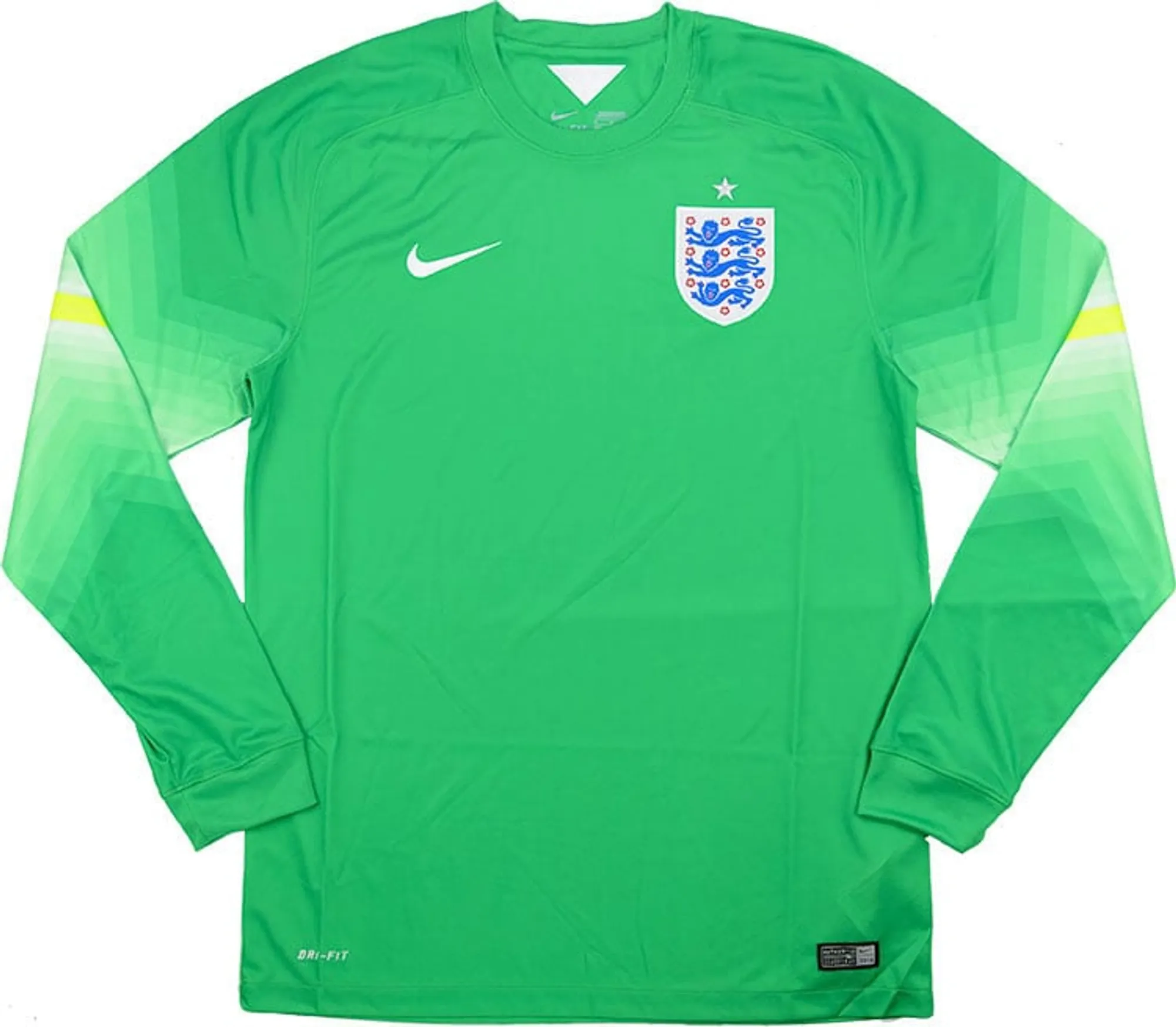 Nike England Mens LS Goalkeeper Home Shirt 2014