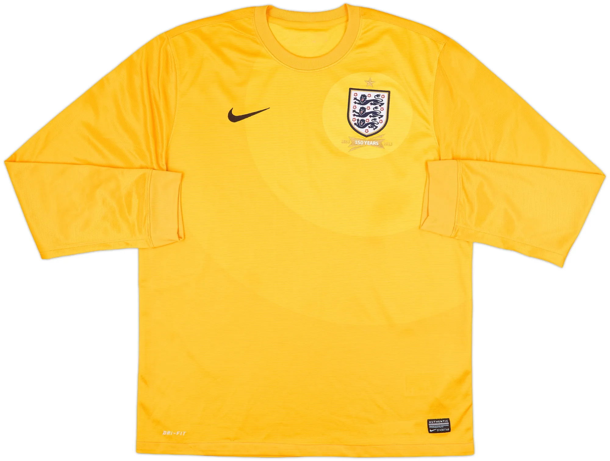 Nike England Mens LS Goalkeeper Home Shirt 2013