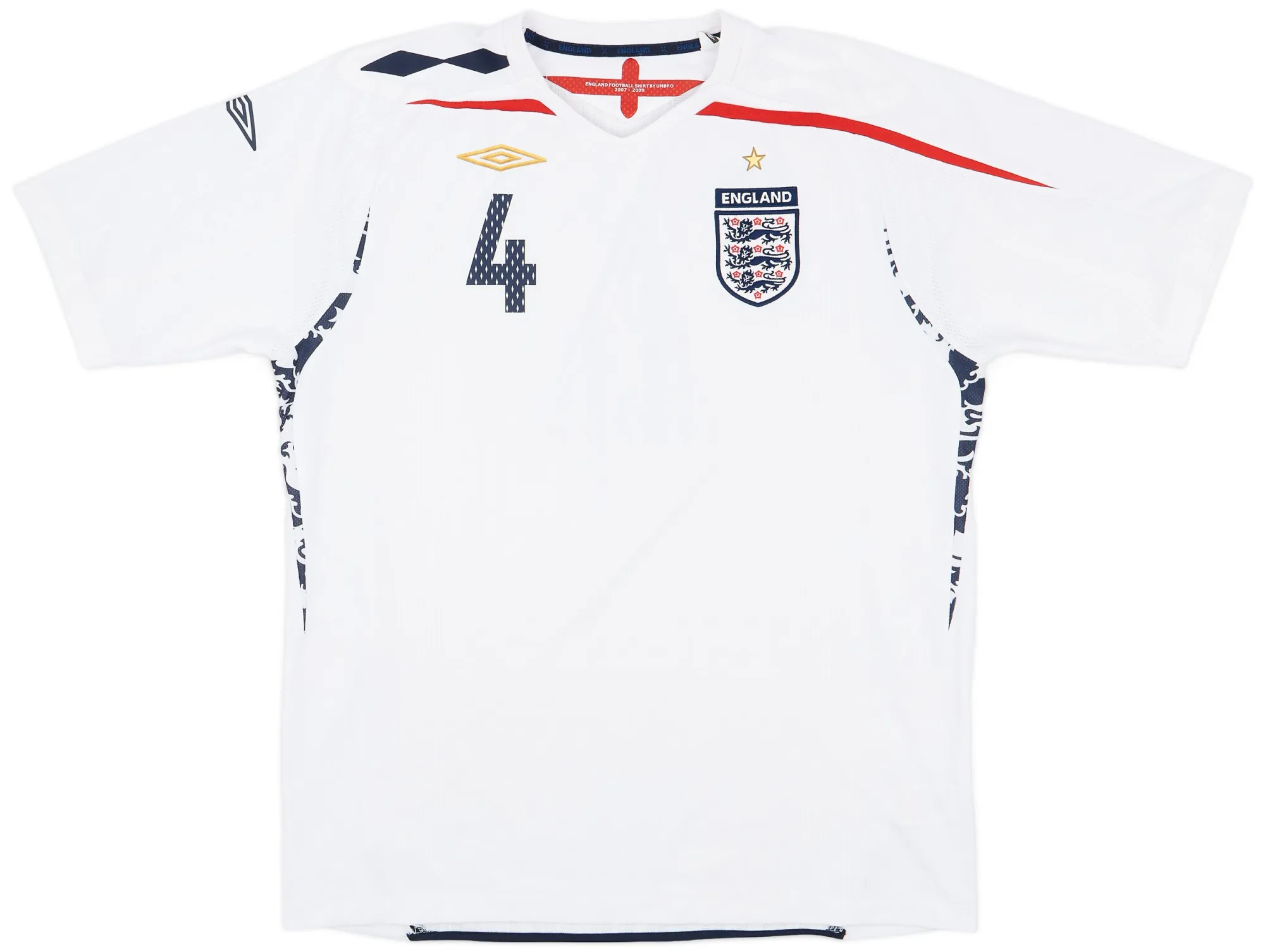 Umbro England Mens SS Home Shirt 2007