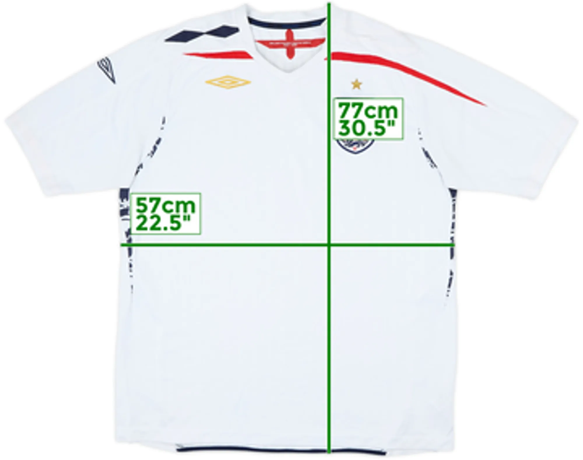 Umbro England Boys SS Home Shirt 2007