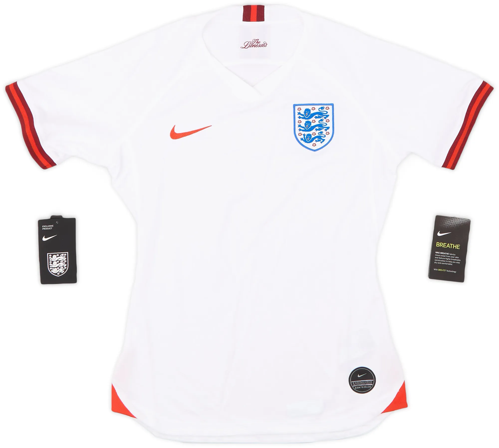 Nike England Womens SS Home Shirt 2019