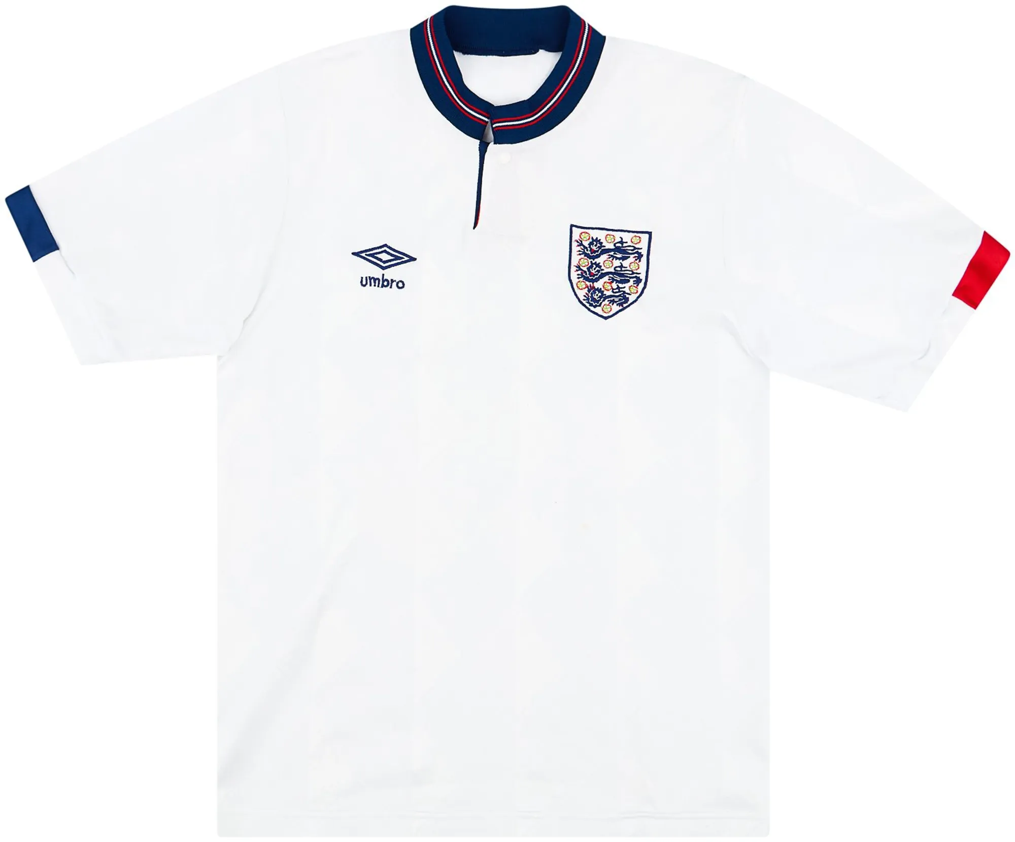 Umbro England Mens SS Home Shirt 1987