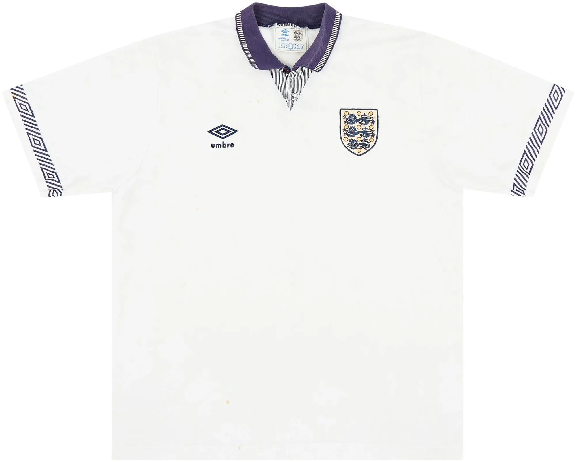 Umbro England Mens SS Home Shirt 1990