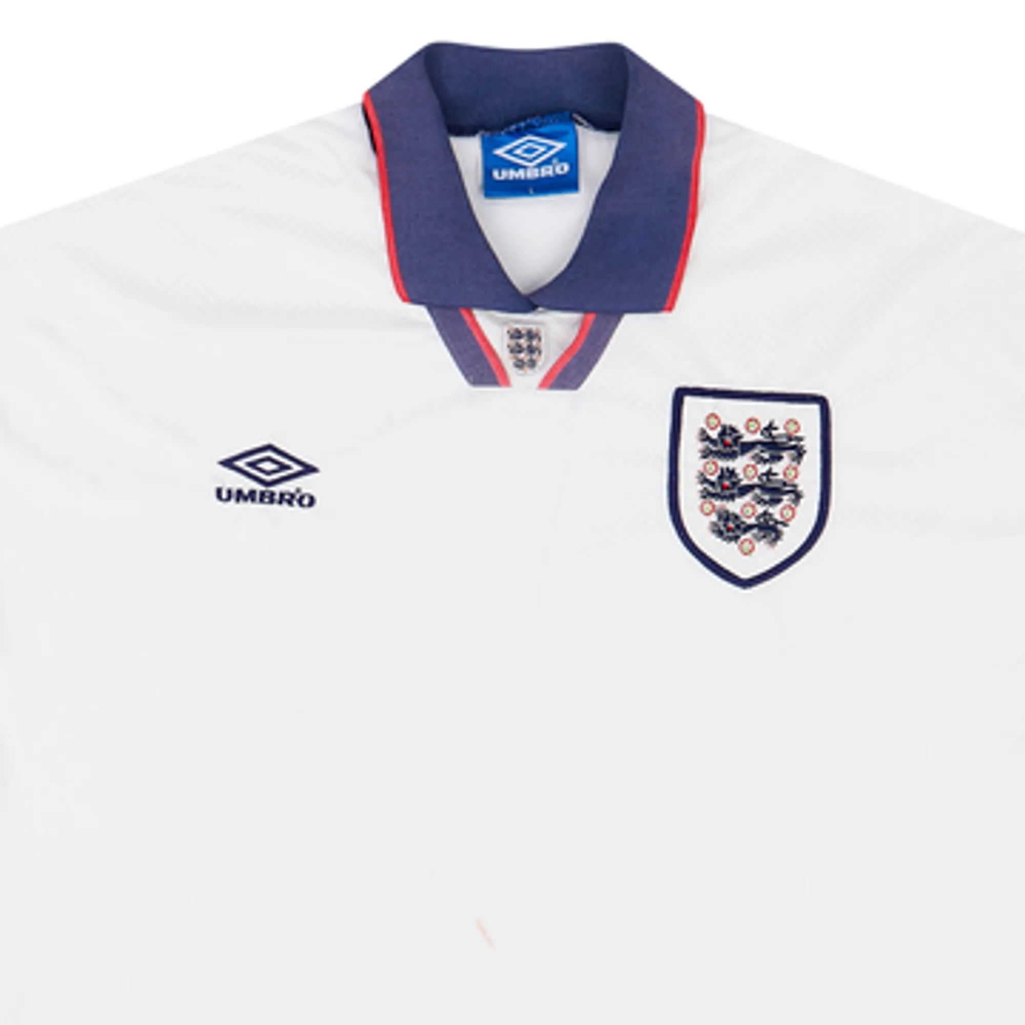 Umbro England Mens SS Home Shirt 1993