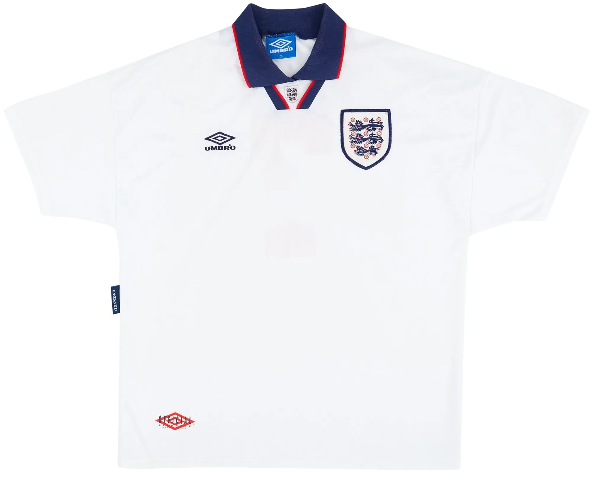 Umbro England Mens SS Home Shirt 1993