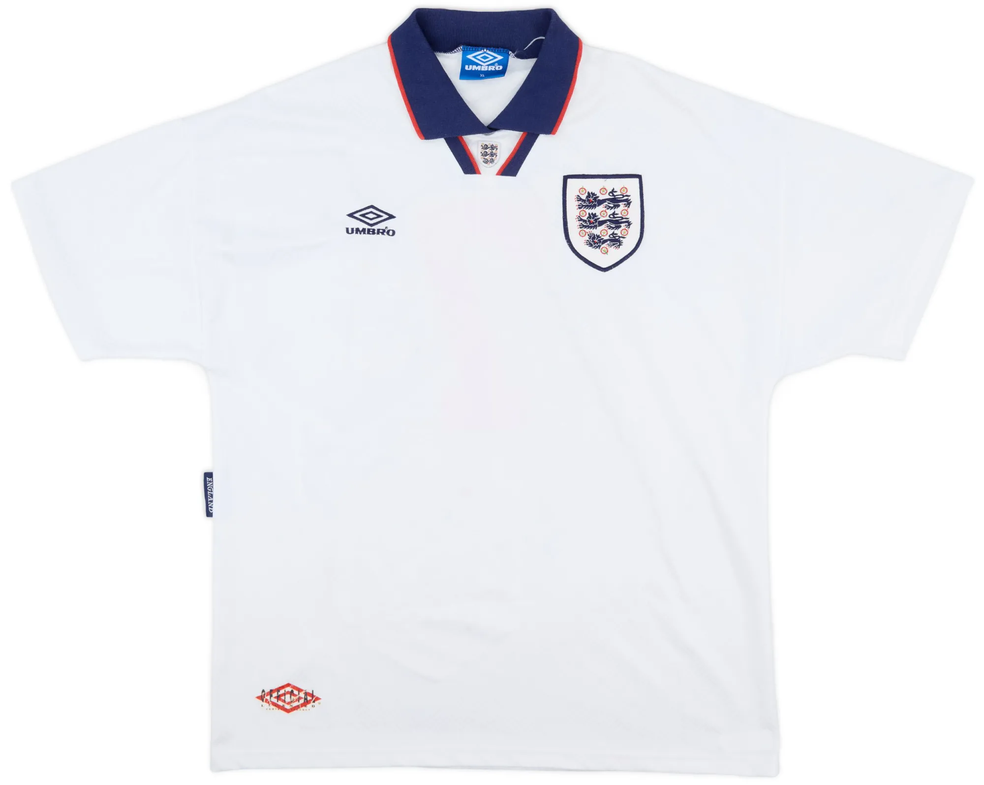 Umbro England Mens SS Home Shirt 1993