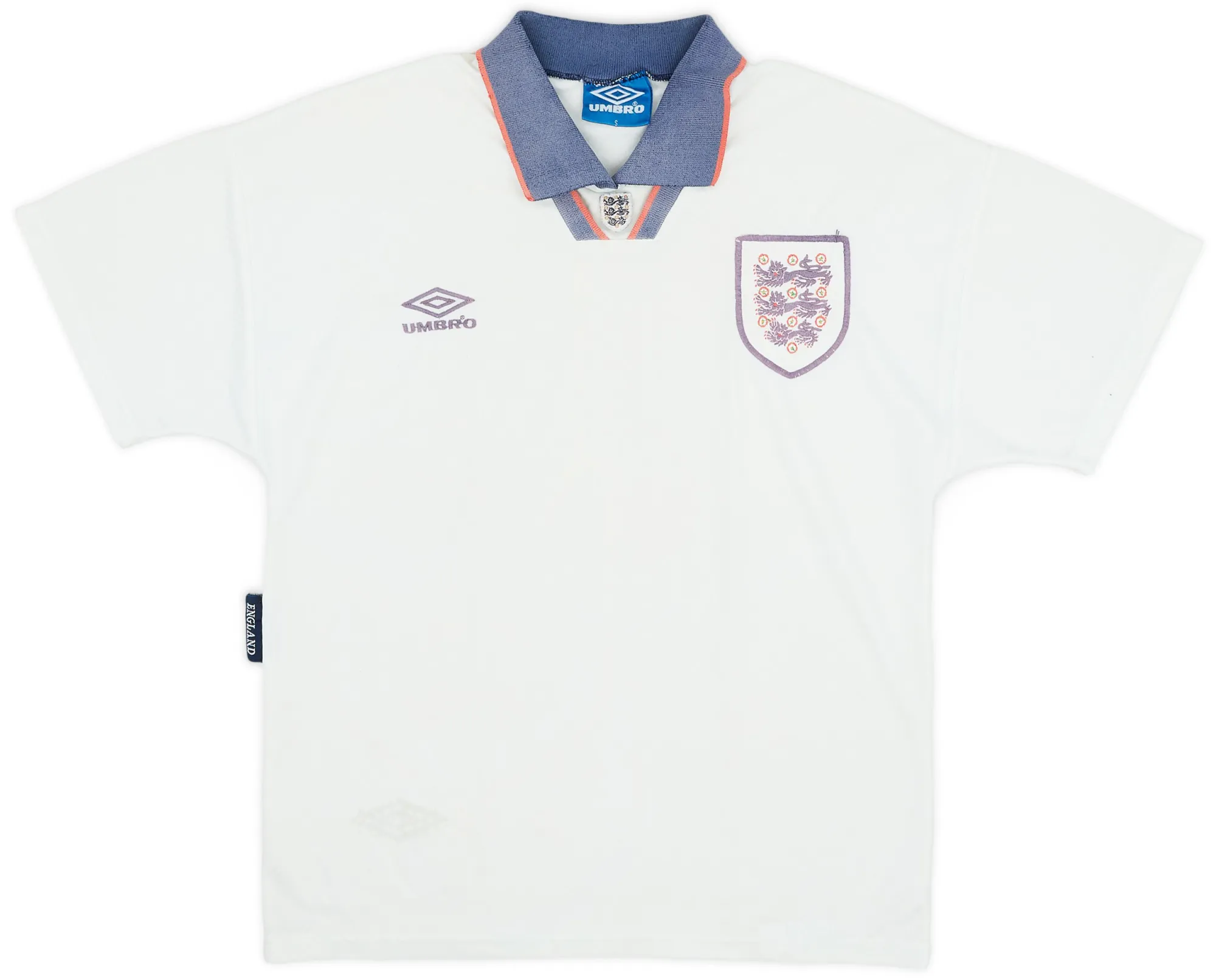 Umbro England Mens SS Home Shirt 1993