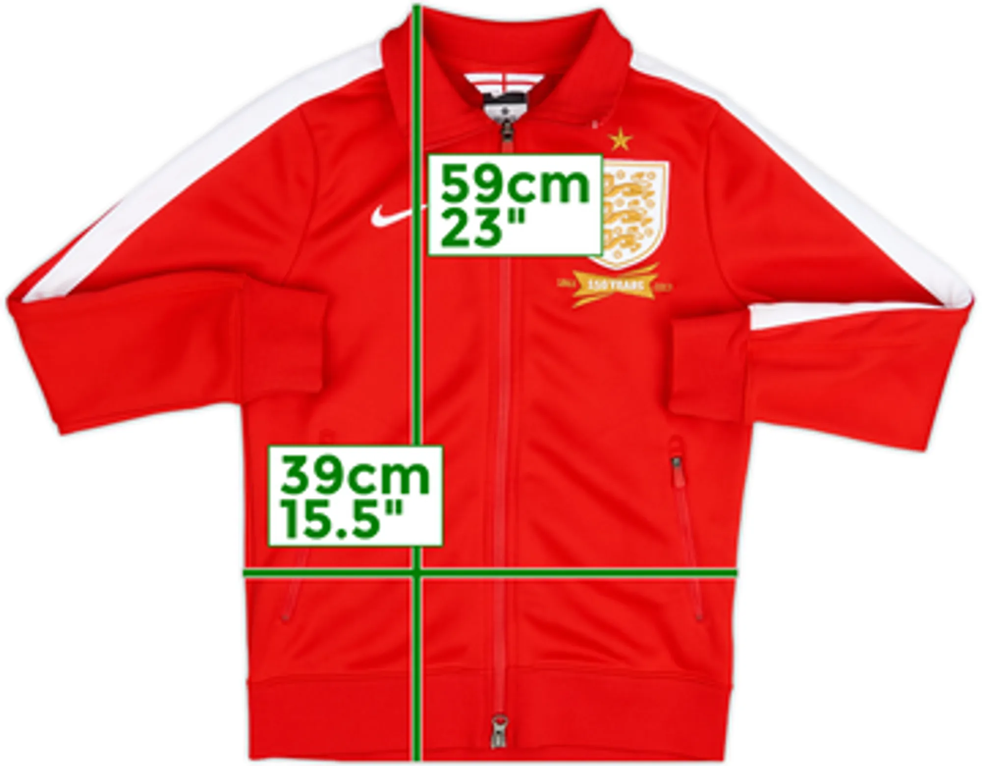 2013-14 England Nike Track Jacket - 10/10 - (M)