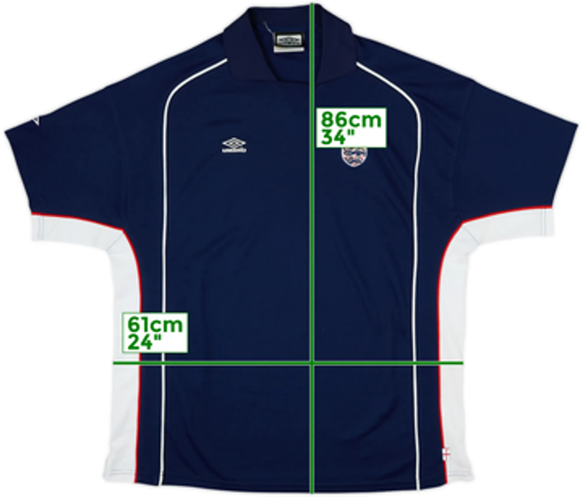 Umbro England Mens SS Third Shirt 2000