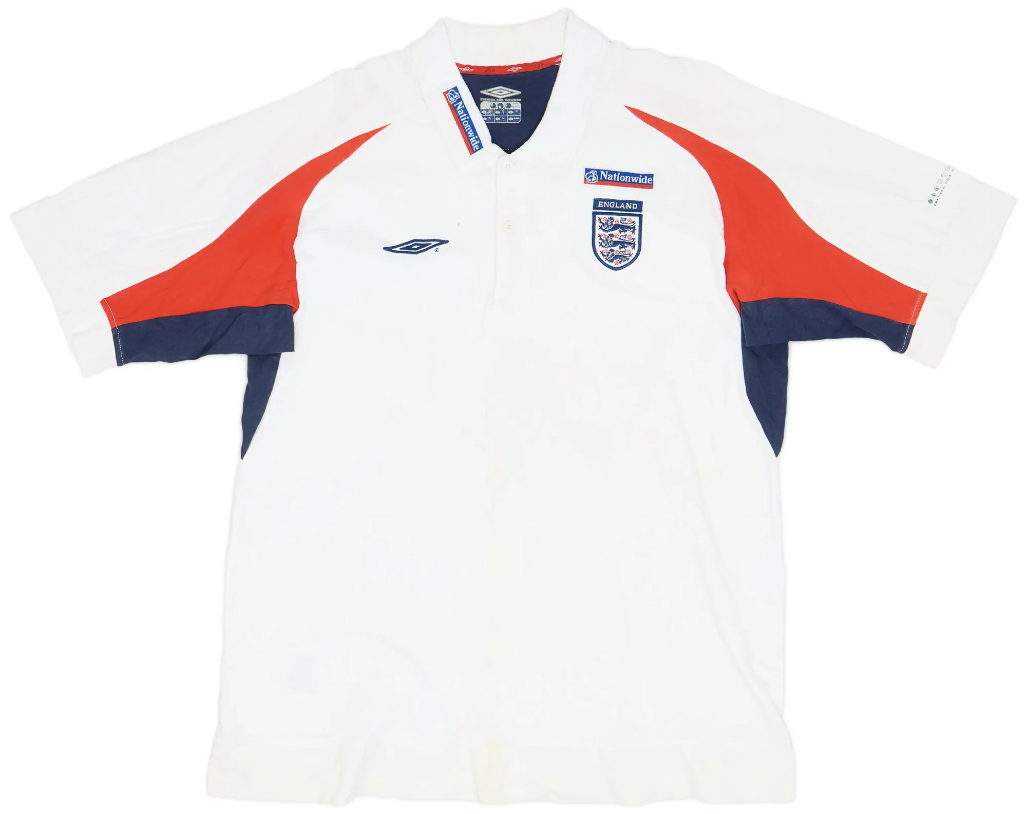 Umbro England Mens SS Home Shirt 2001