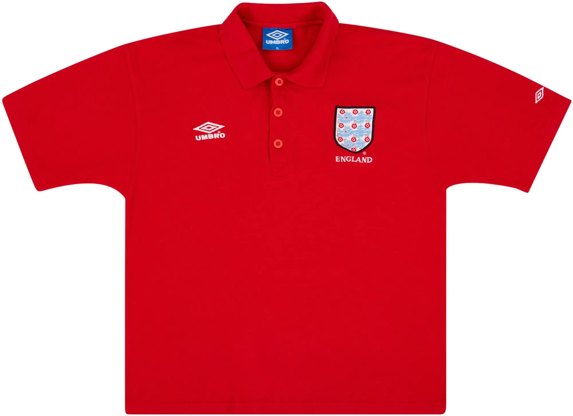 1998 England Umbro Polo Shirt - 6/10 - (XL)