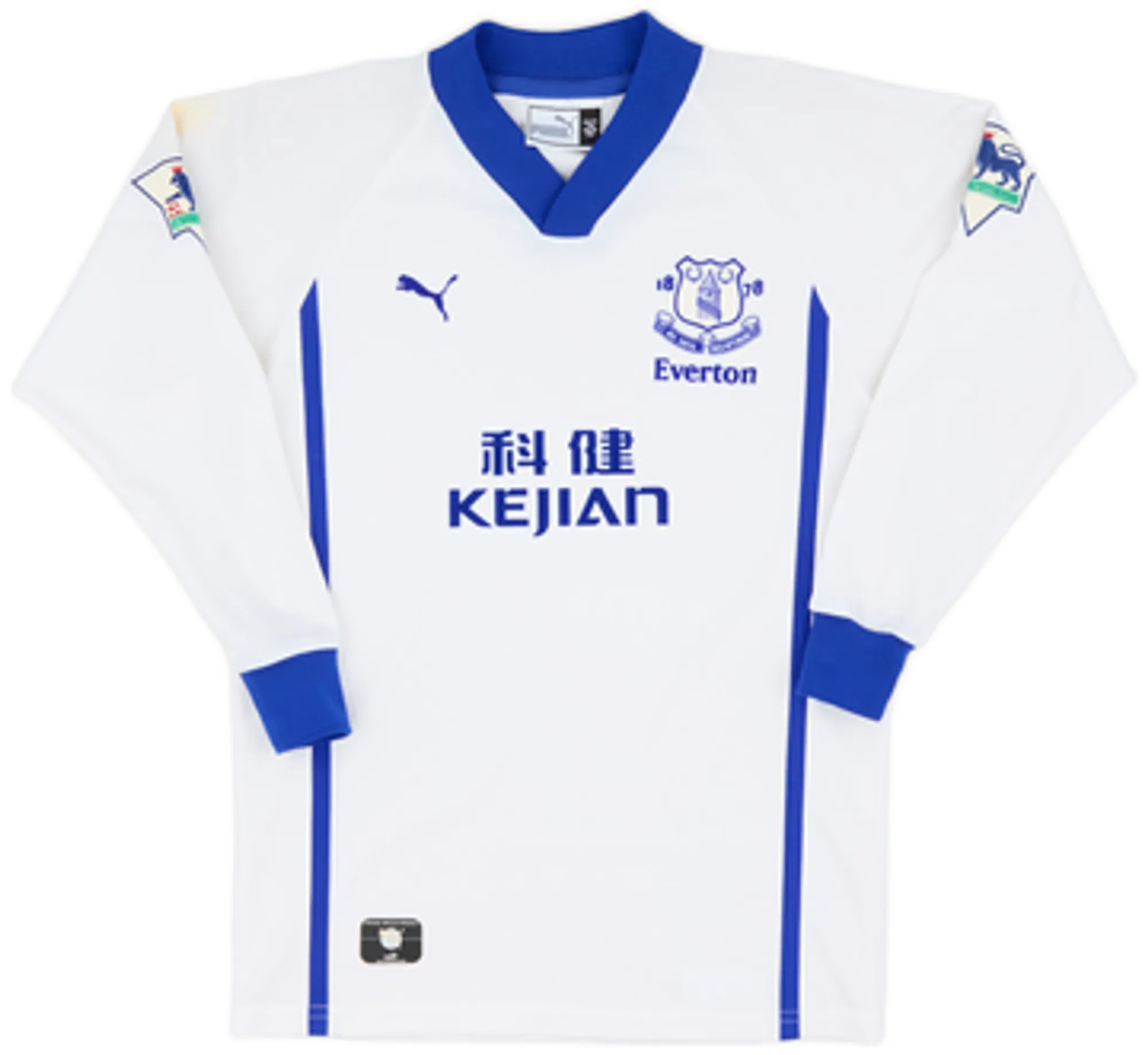 Puma Everton Boys LS Away Shirt 2002/03