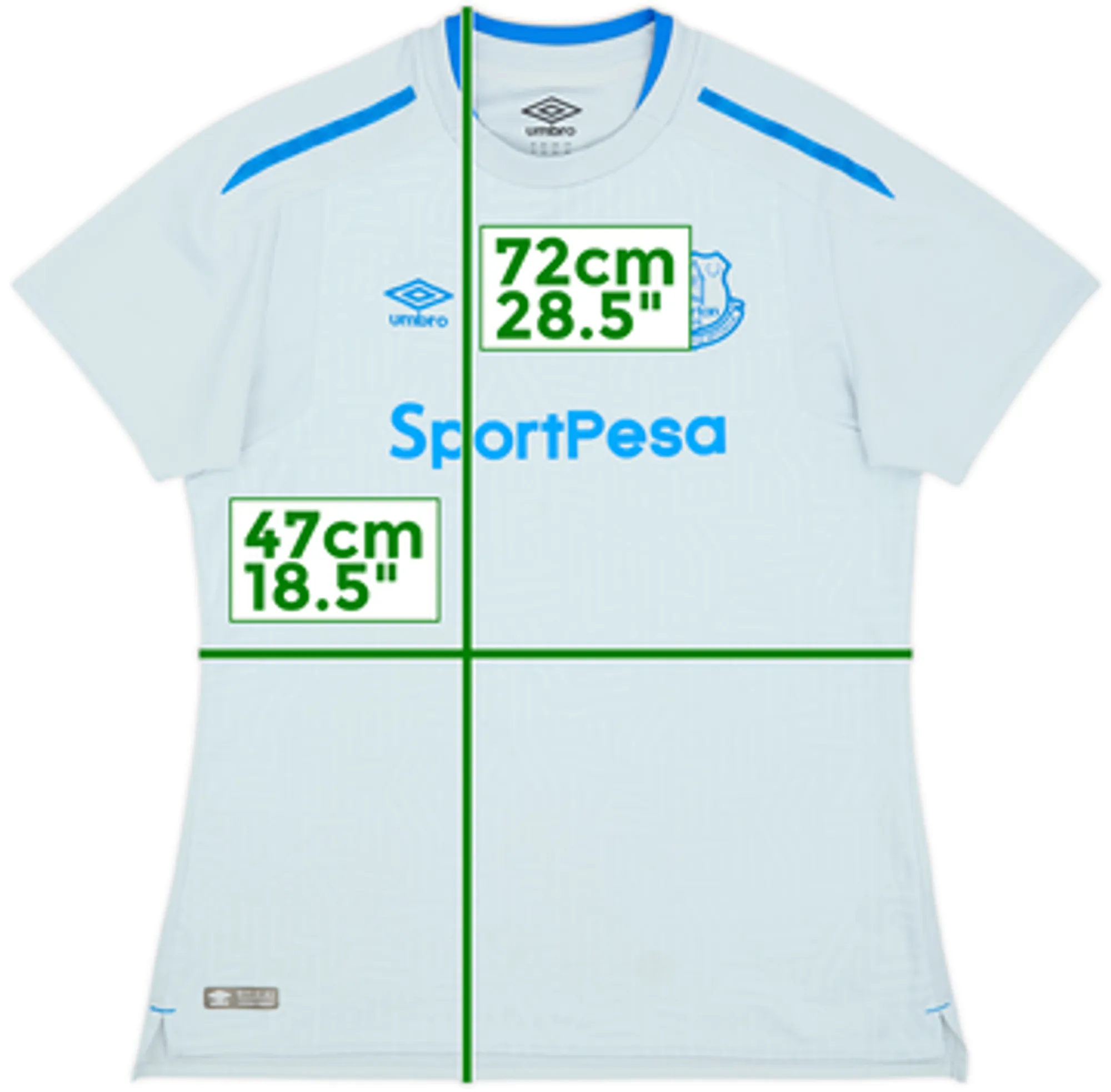 Umbro Everton Womens SS Away Shirt 2017/18