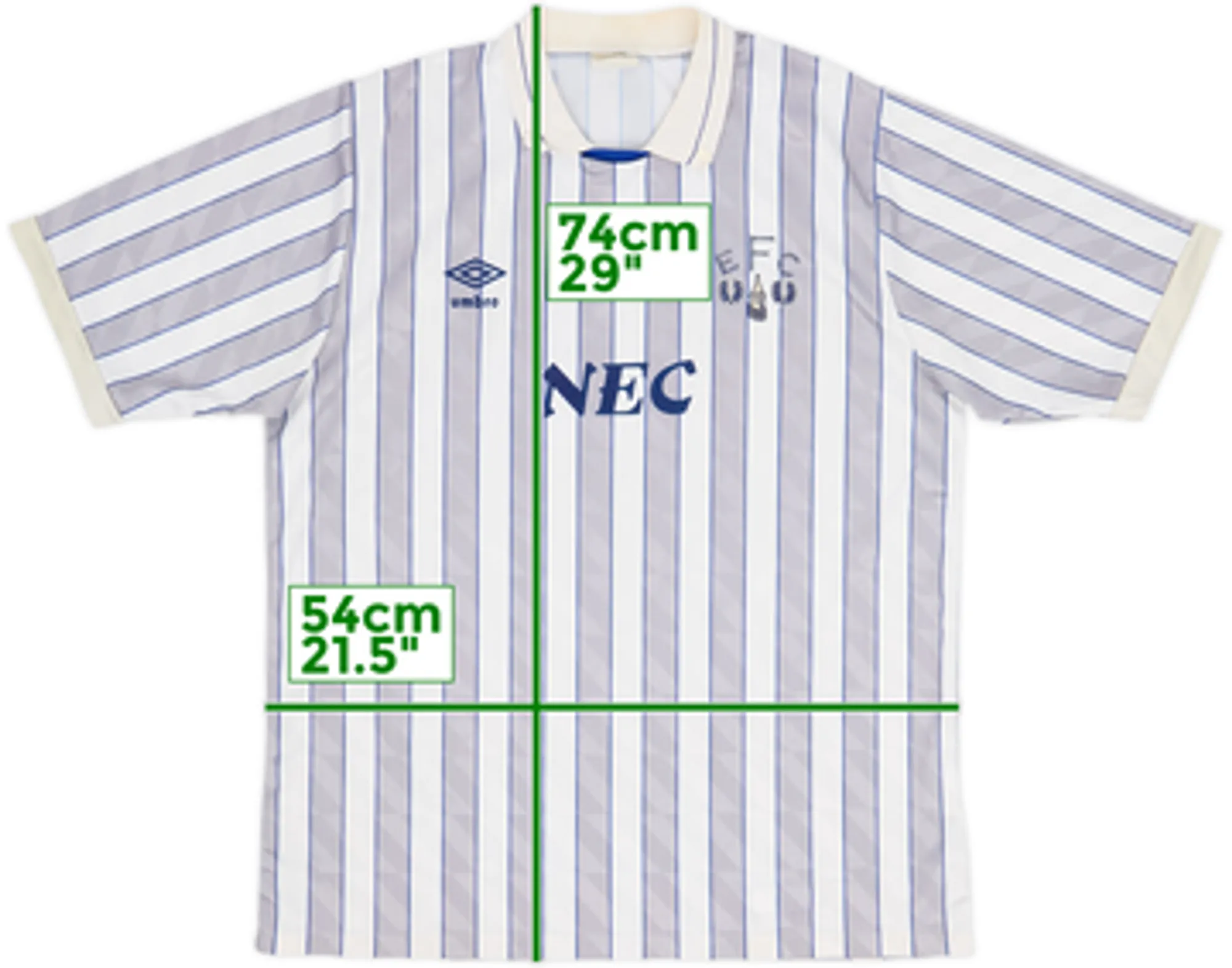 Umbro Everton Mens SS Away Shirt 1988/90