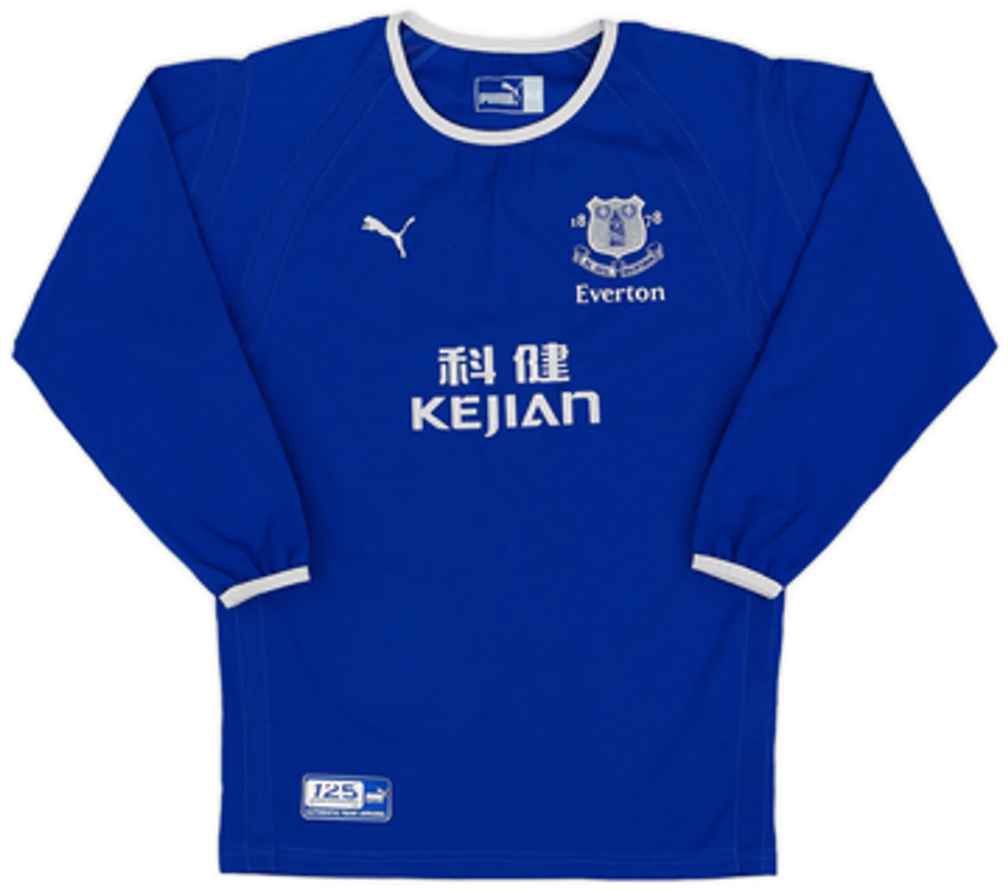 Puma Everton Boys LS Home Shirt 2003/04