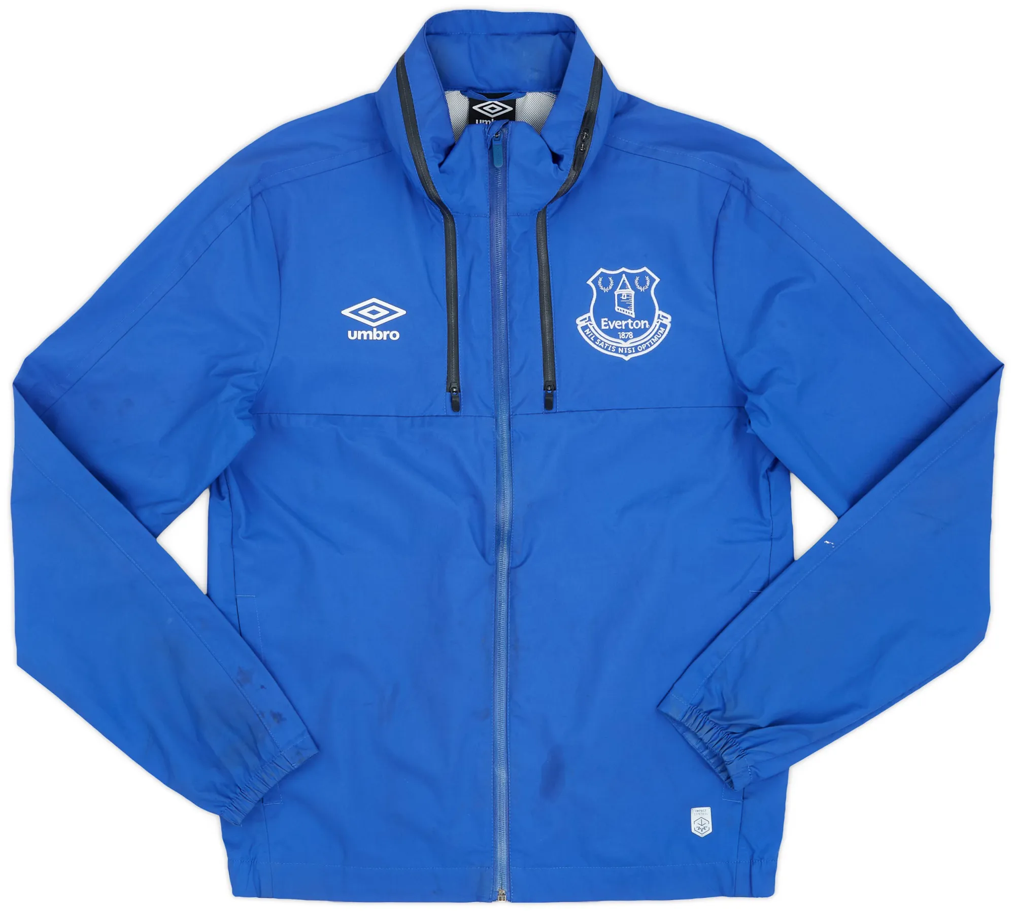 2015-16 Everton Umbro Hooded Rain Jacket - 6/10 - (S)
