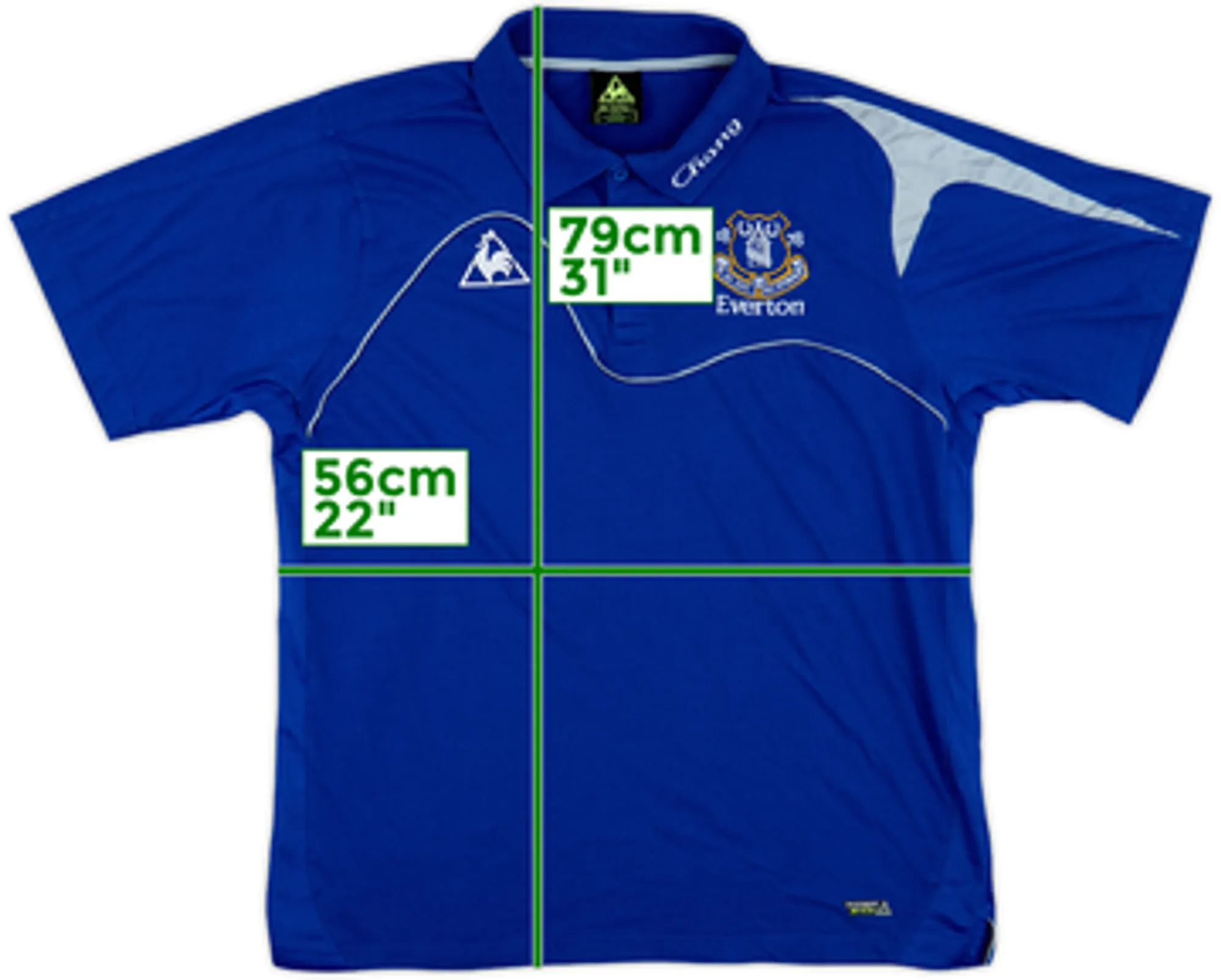 Le Coq Sportif Everton Mens SS Home Shirt 2009/10