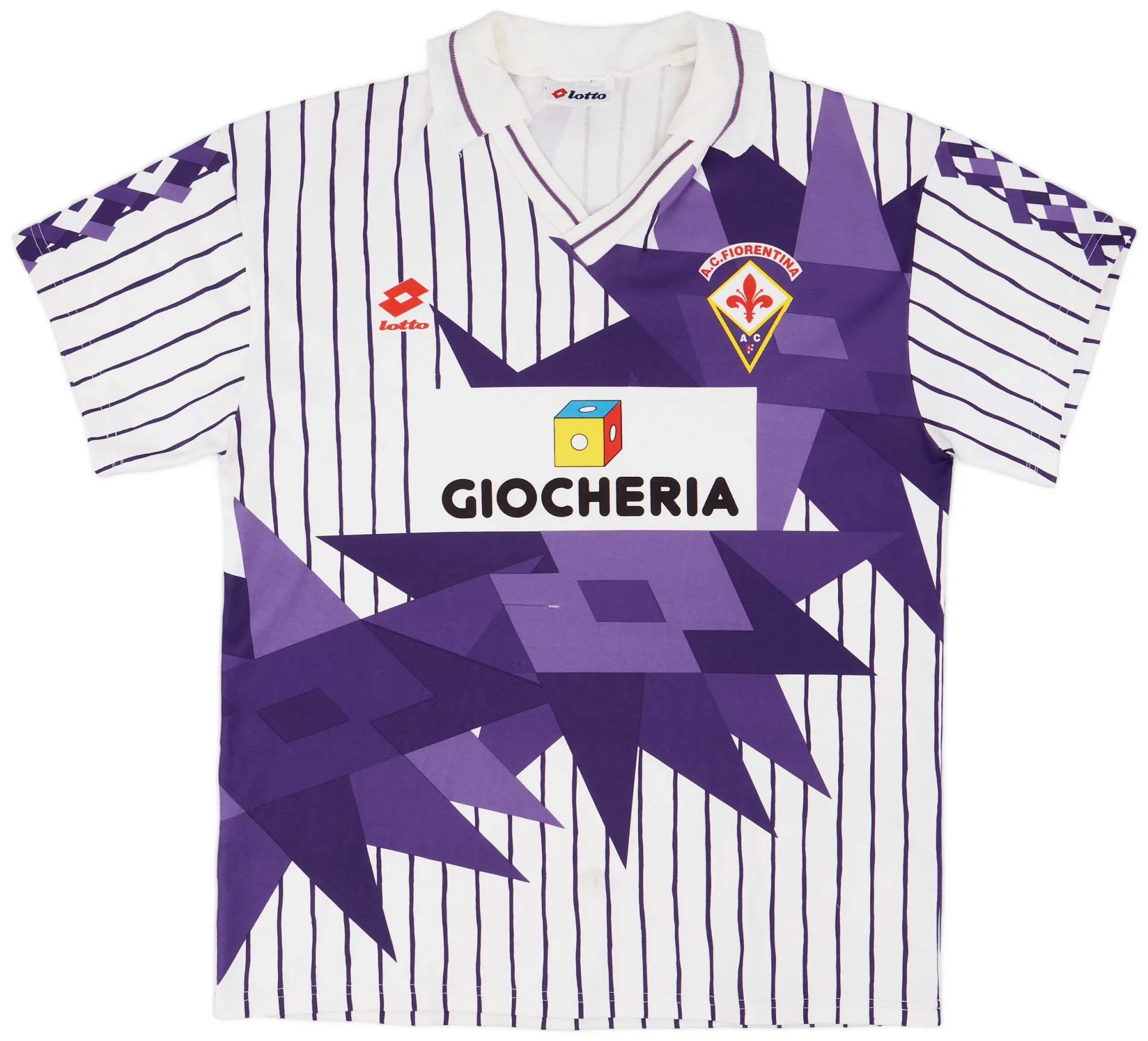 Lotto Fiorentina Mens SS Away Shirt 1991/92