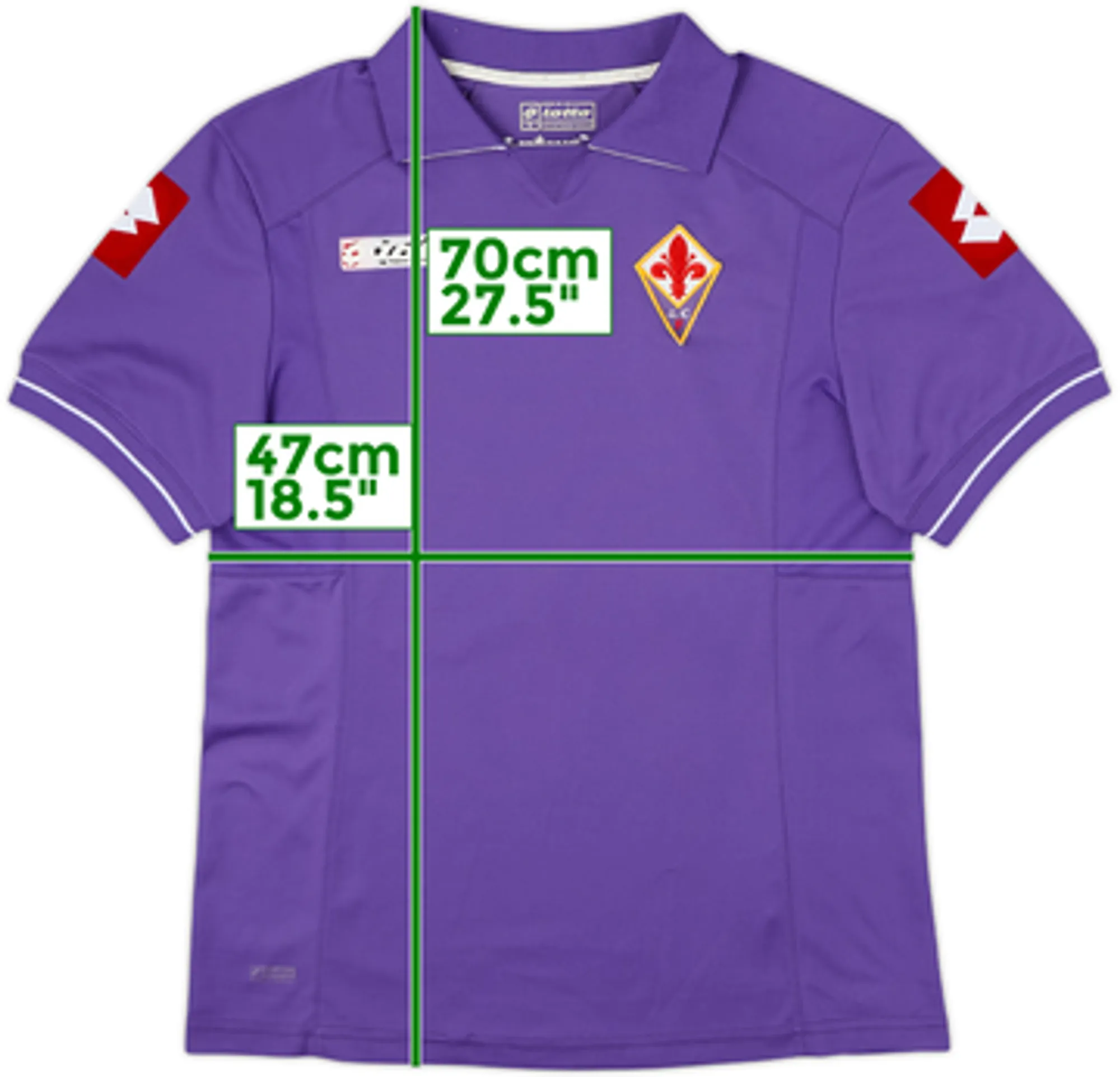 Lotto Fiorentina Mens SS Home Shirt 2011/12
