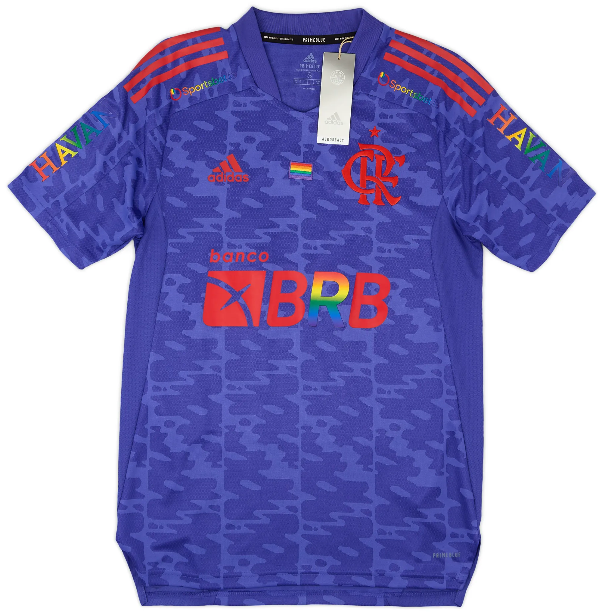 adidas Flamengo Mens SS Away Shirt 2021/22