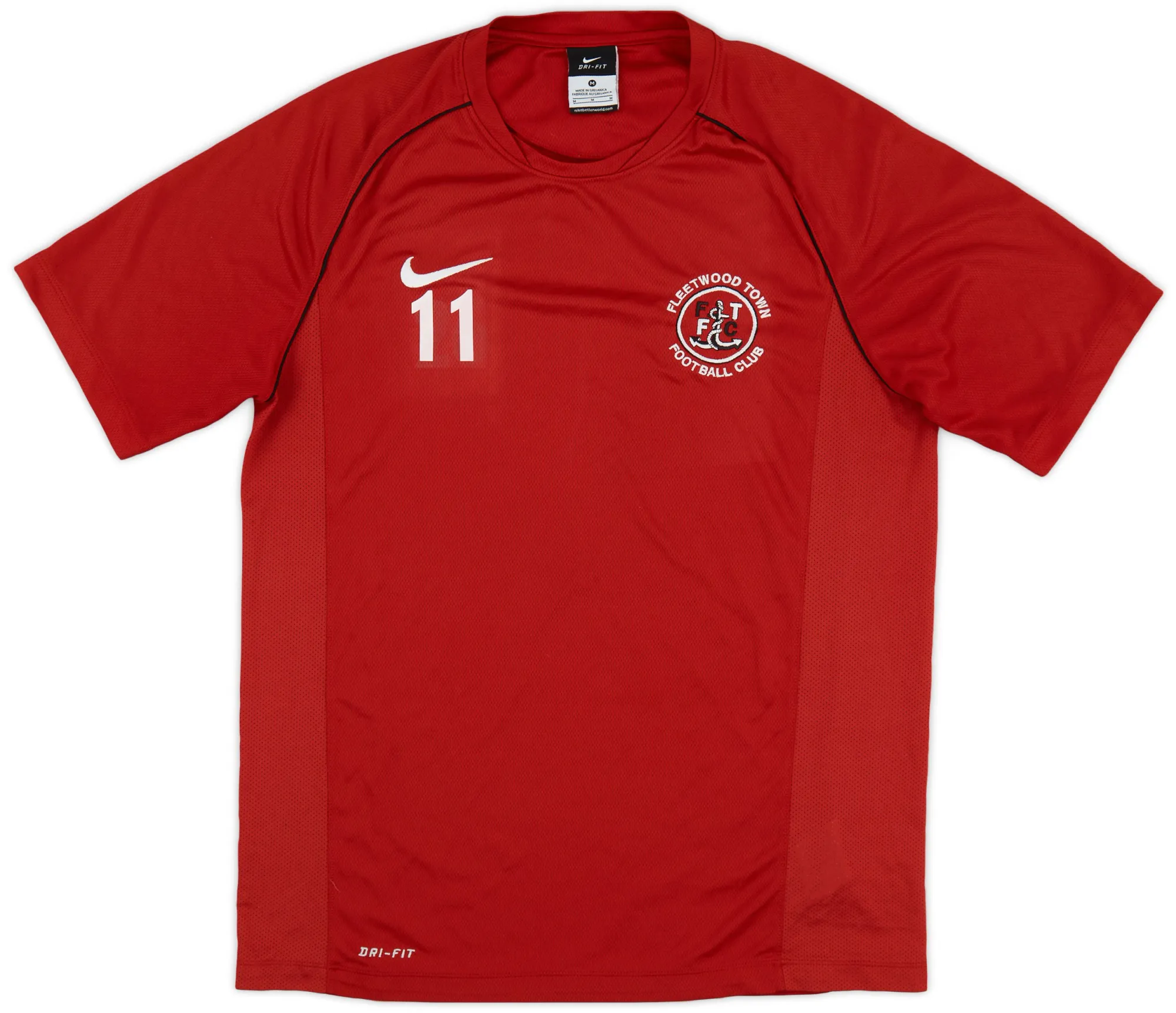 Nike Fleetwood Town Kids SS Player Issue Home Shirt 2012/13