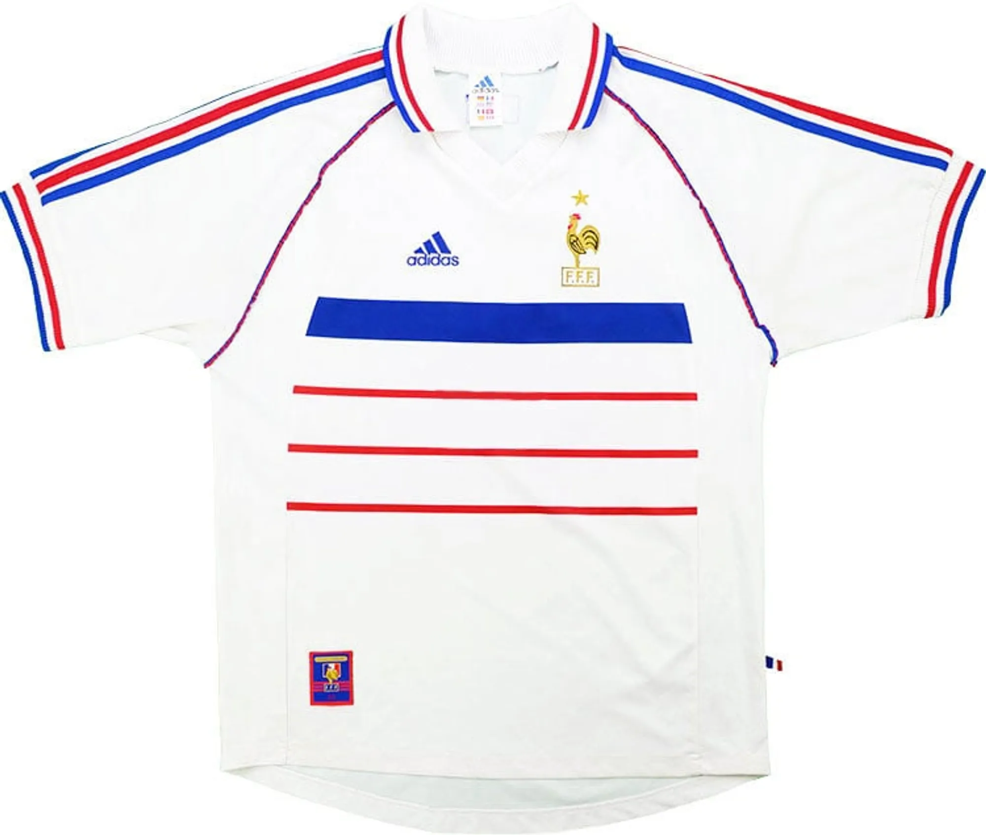 adidas France Mens SS Away Shirt 1998
