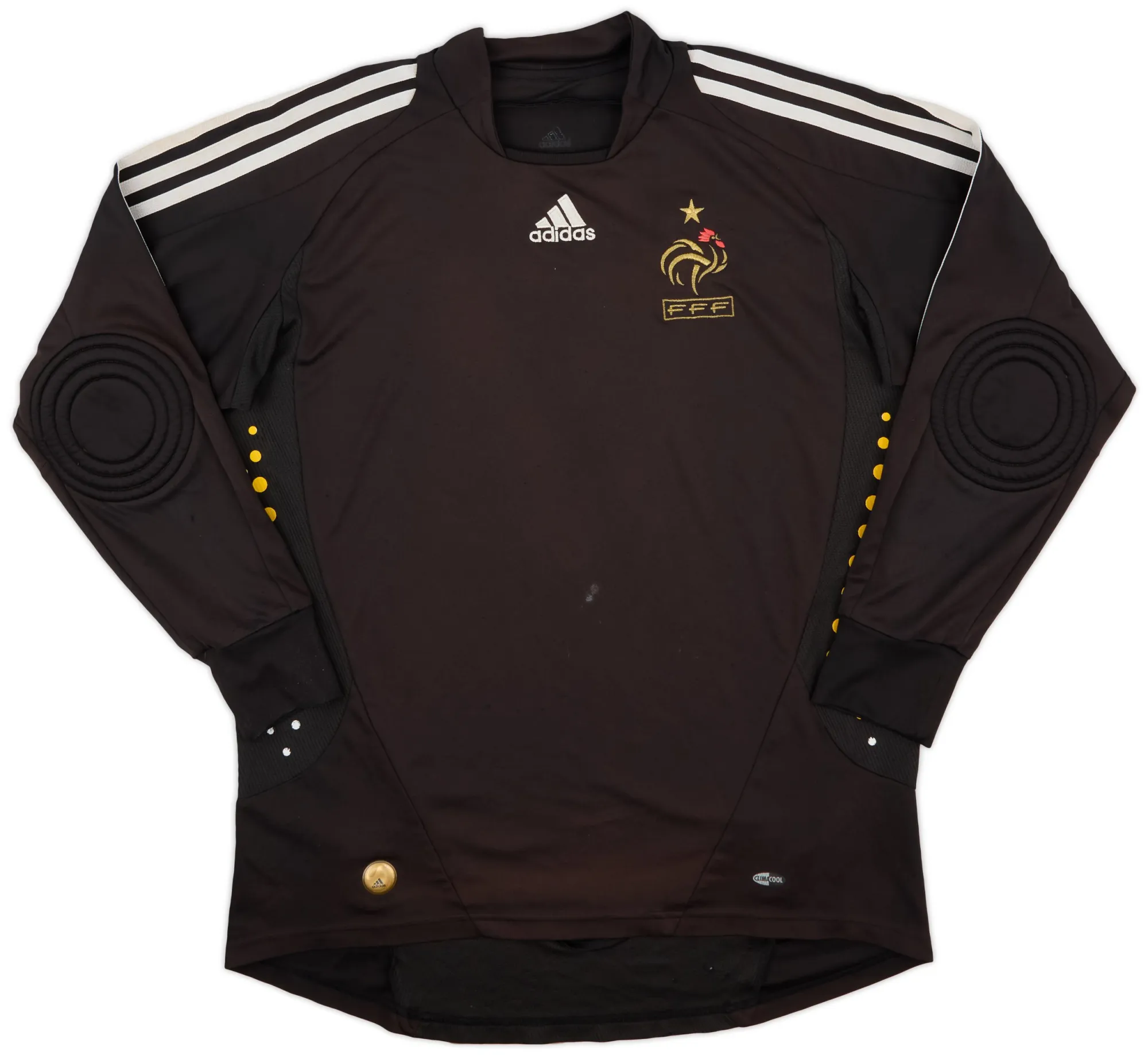 adidas France Mens LS Goalkeeper Home Shirt 2008