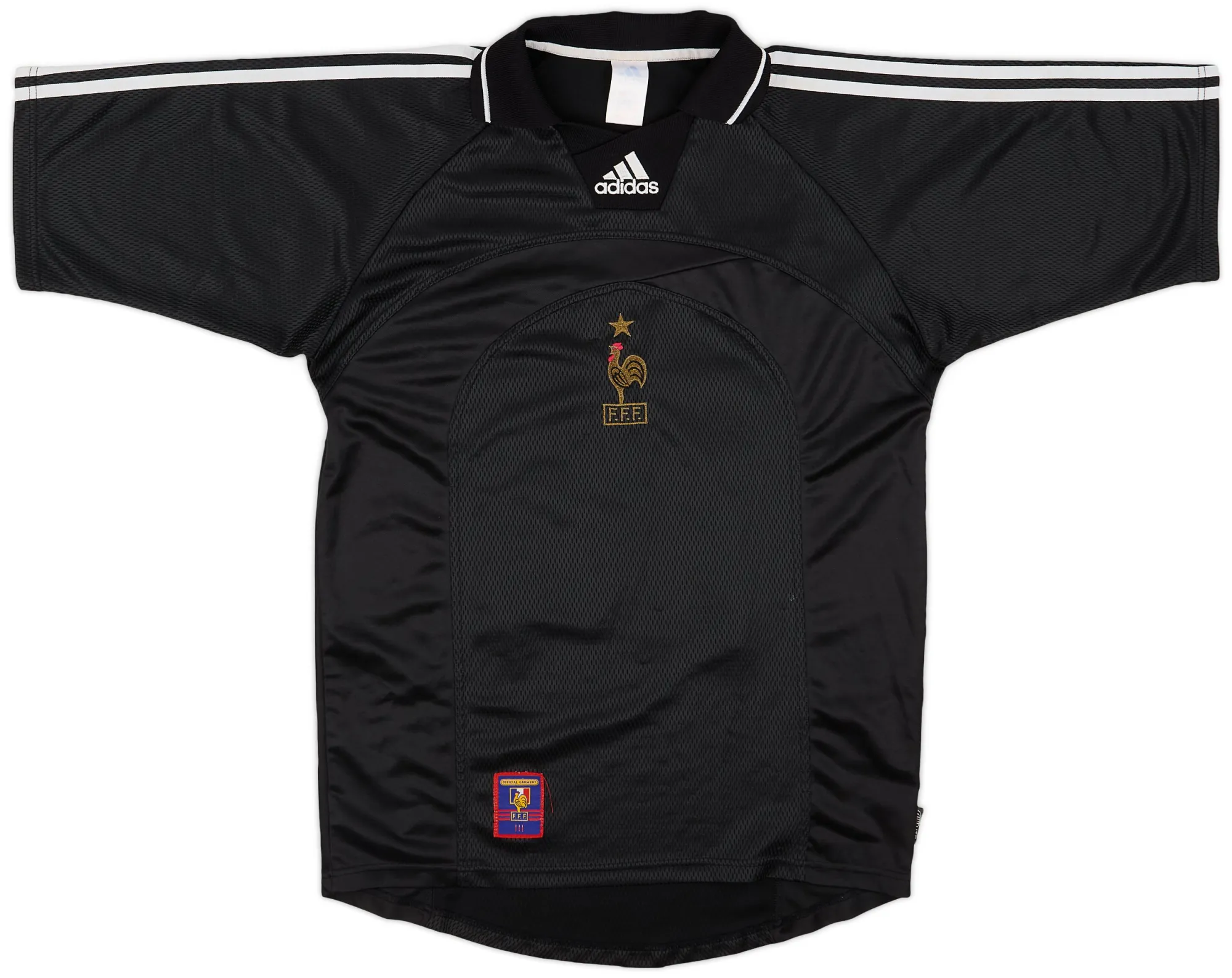 adidas France Mens LS Goalkeeper Home Shirt 2002