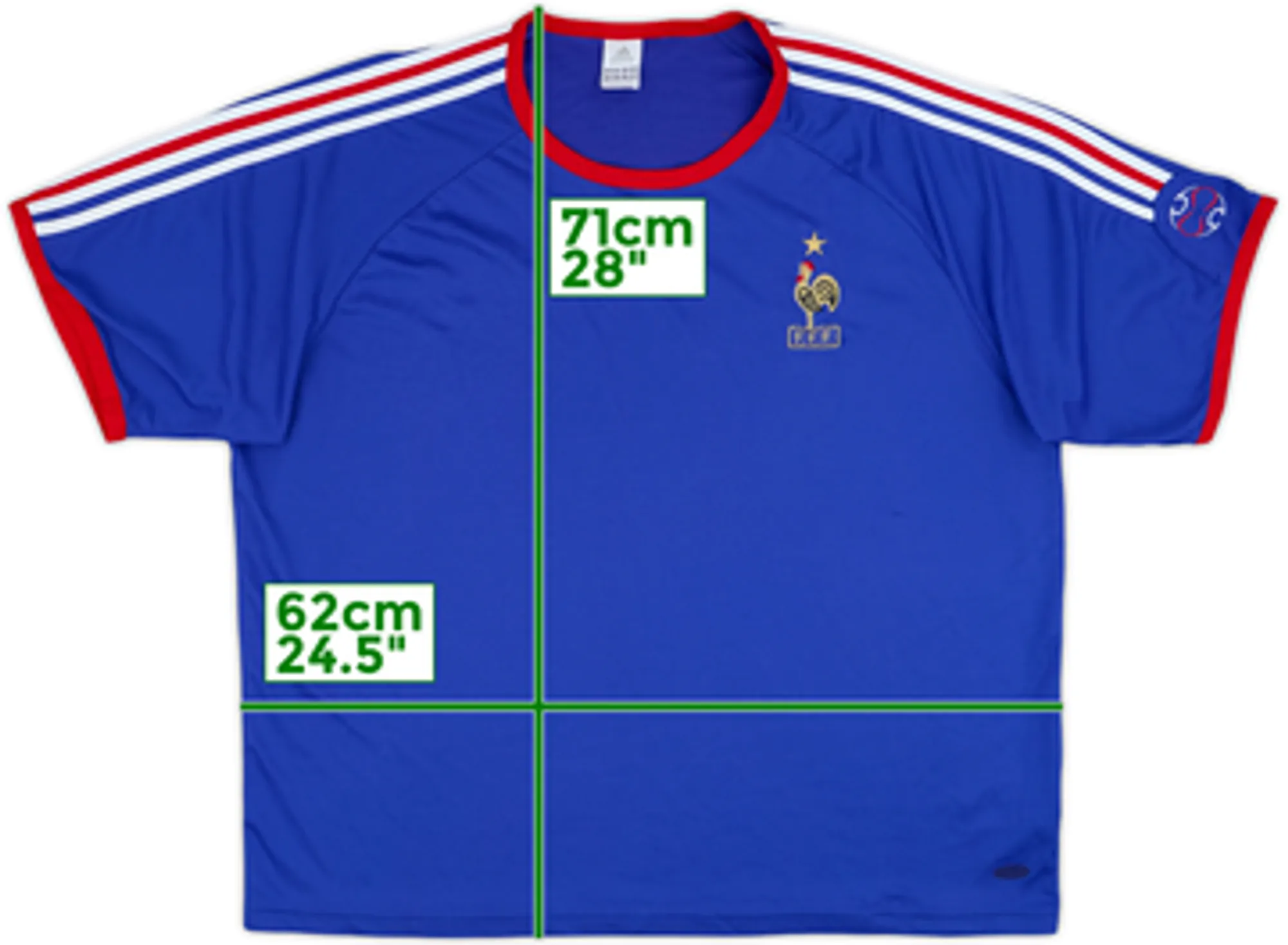 adidas France Mens SS Home Shirt 2006