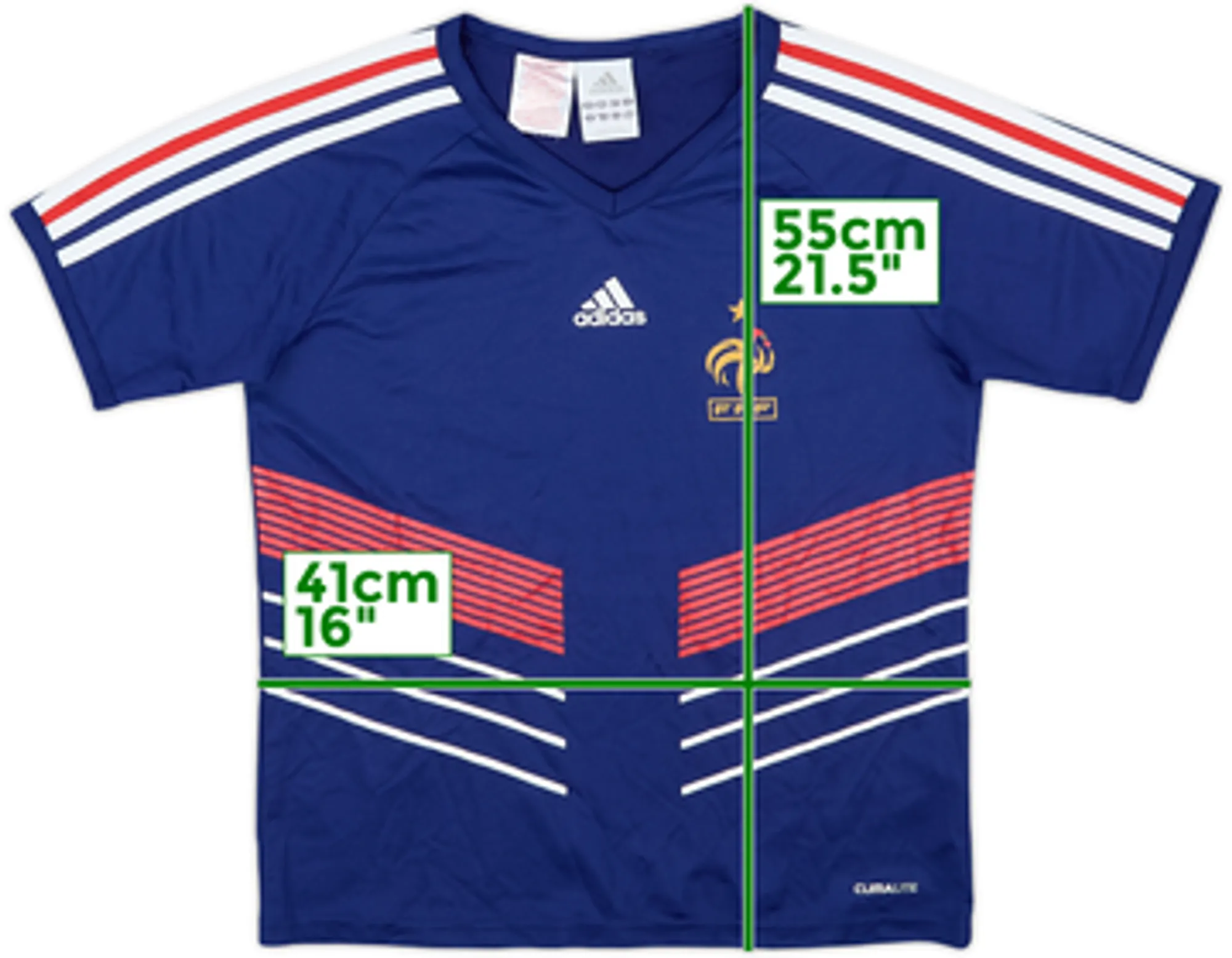 adidas France Boys SS Home Shirt 2009